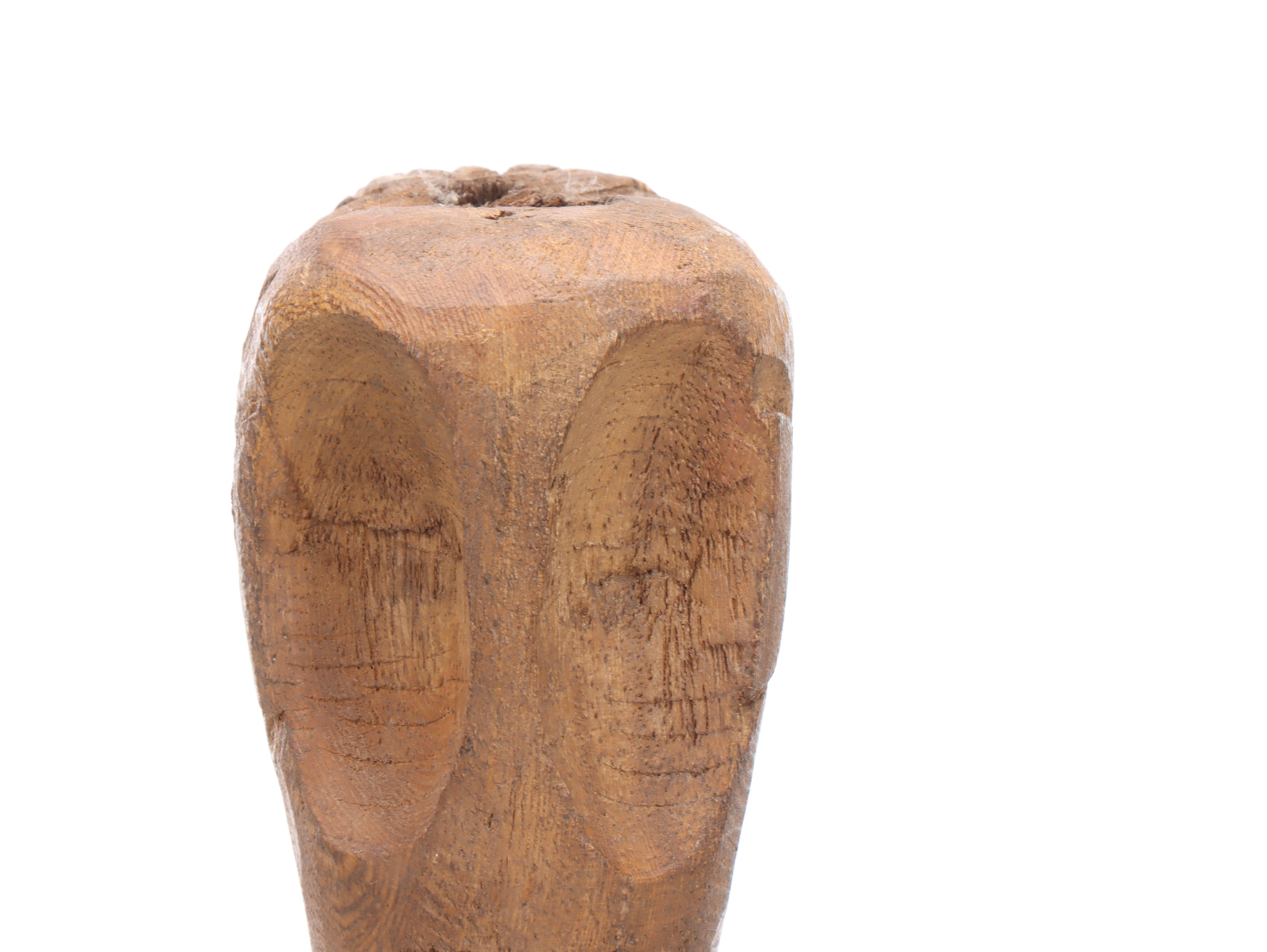 Papua New Guinea Cowrie Shell Necklace with Other Mounted Wood Carving