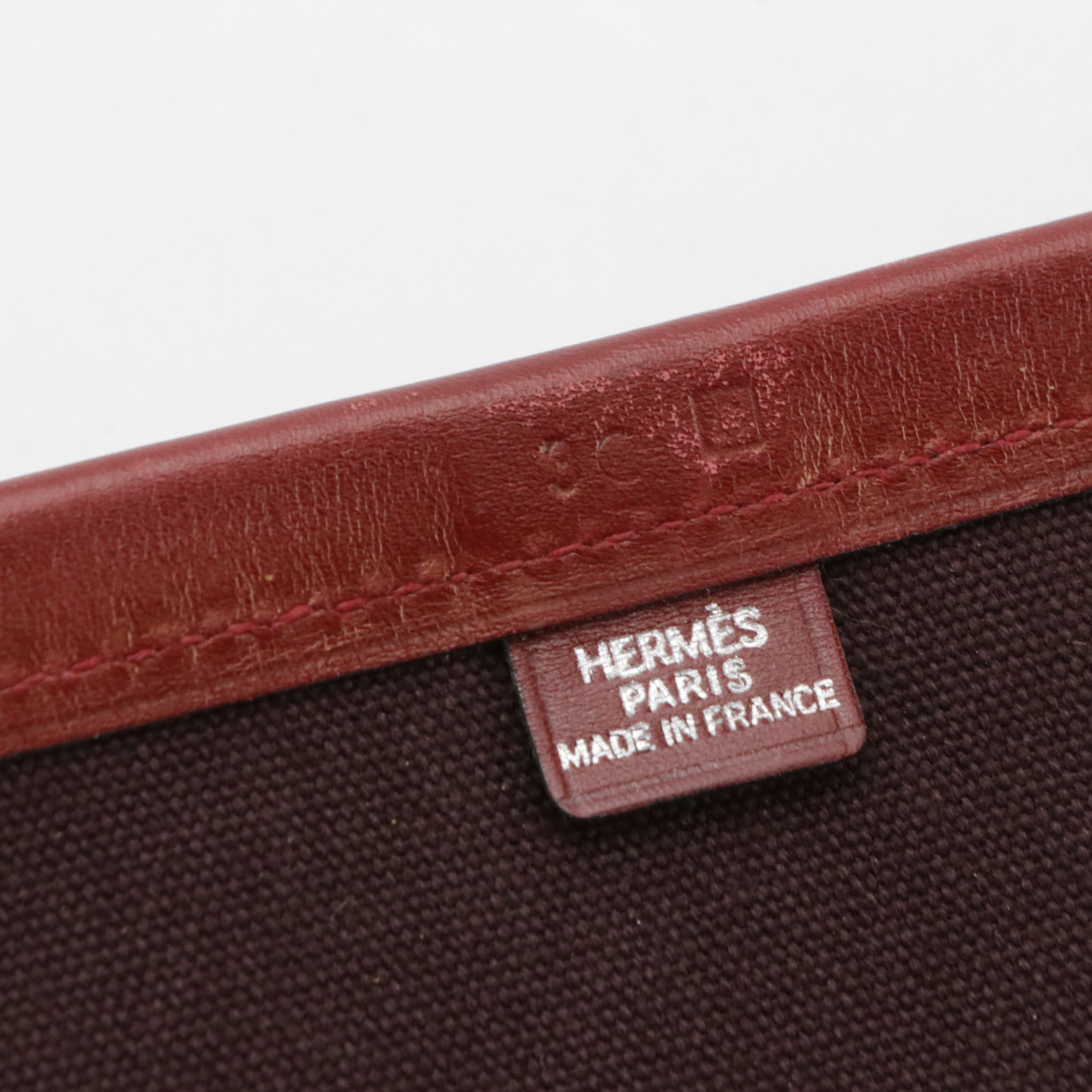 Hermès Leather Trim Canvas Desk/Mouse Pad