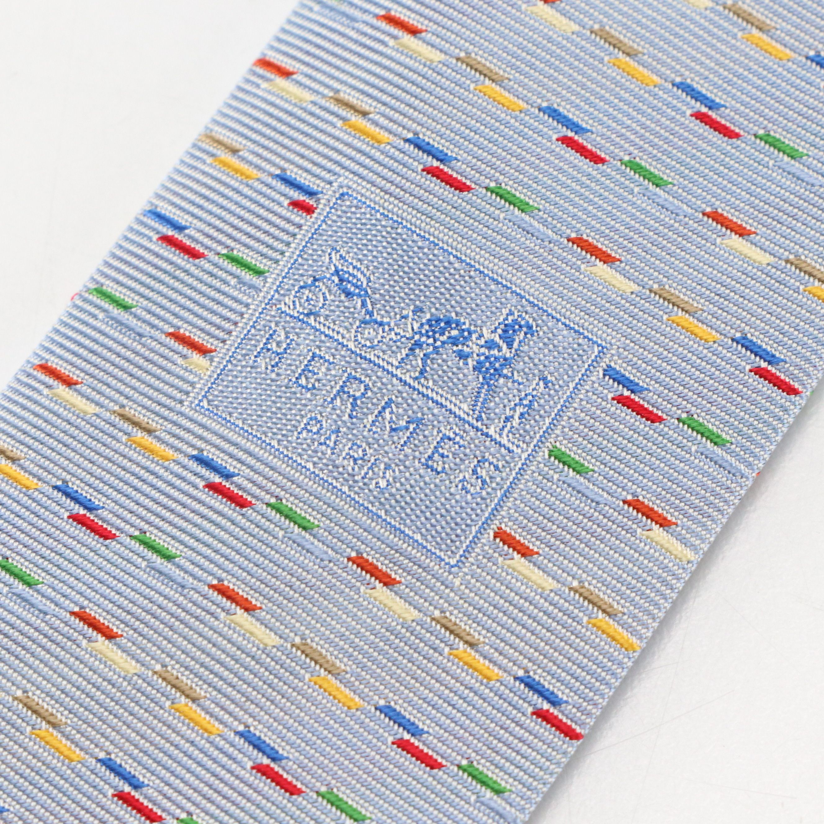 Hermès Multicolor Micro-Pattern Necktie in Silk Jacquard