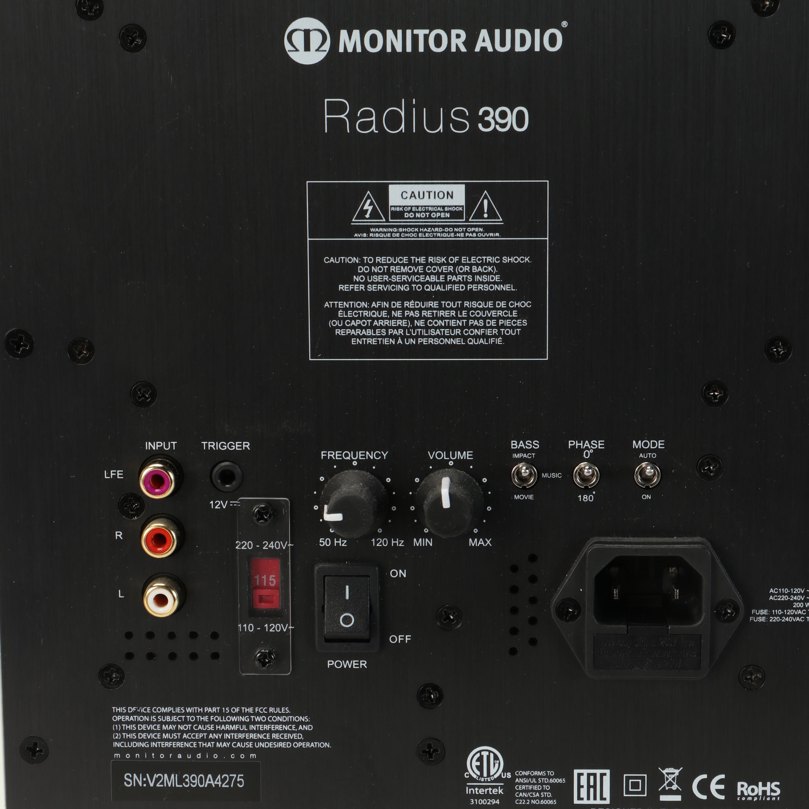 Monitor Audio "Radius 390" Subwoofer