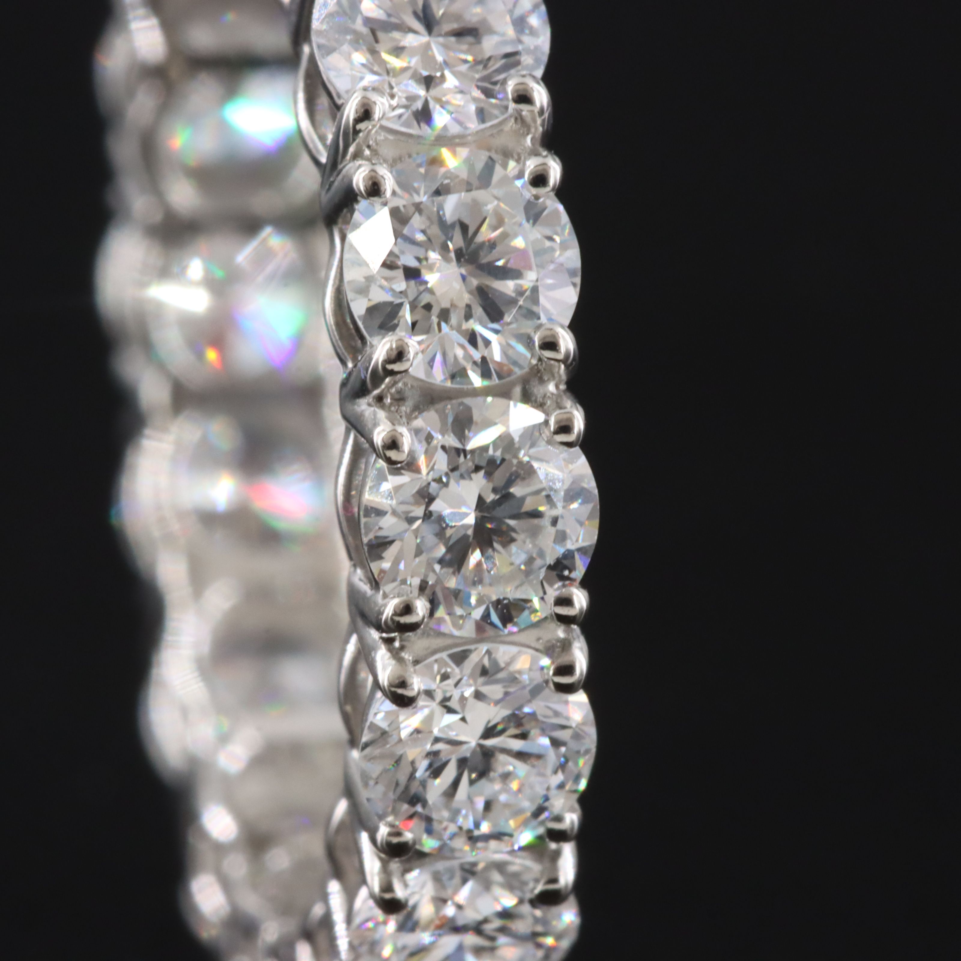 Platinum 4.26 CTW Lab Grown Diamond Eternity Band