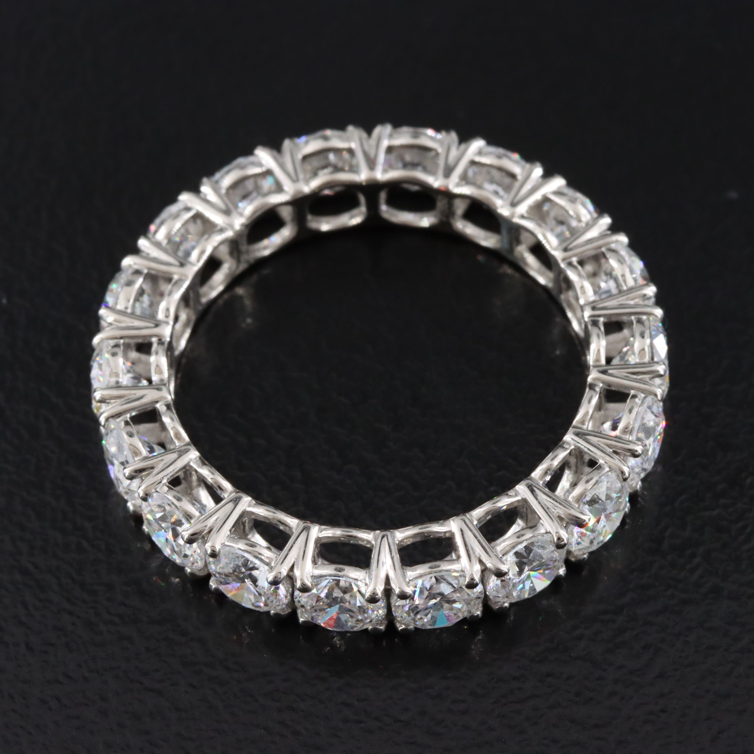 Platinum 4.26 CTW Lab Grown Diamond Eternity Band