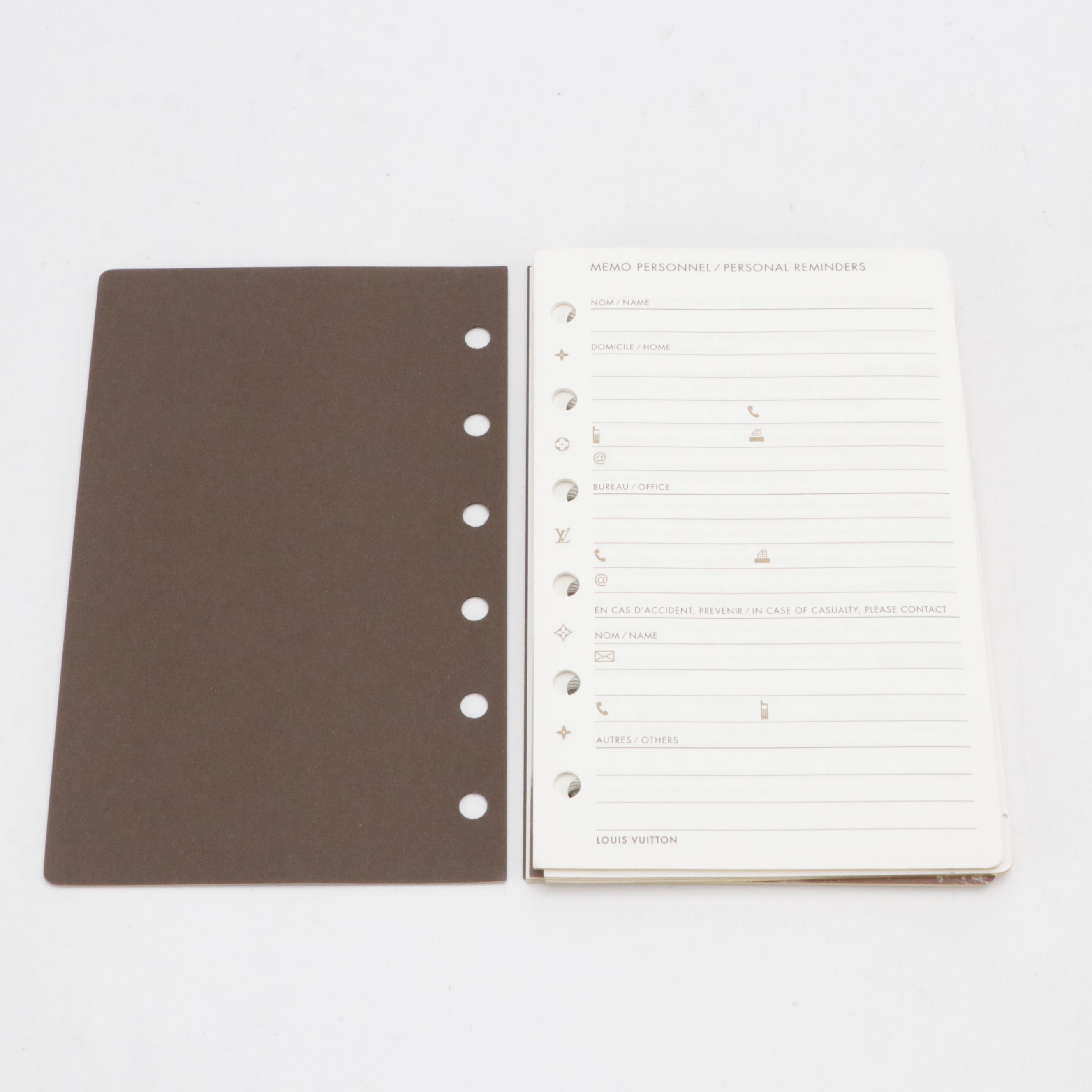 Louis Vuitton Fonctionnel PM 2008 Agenda Diary Insert