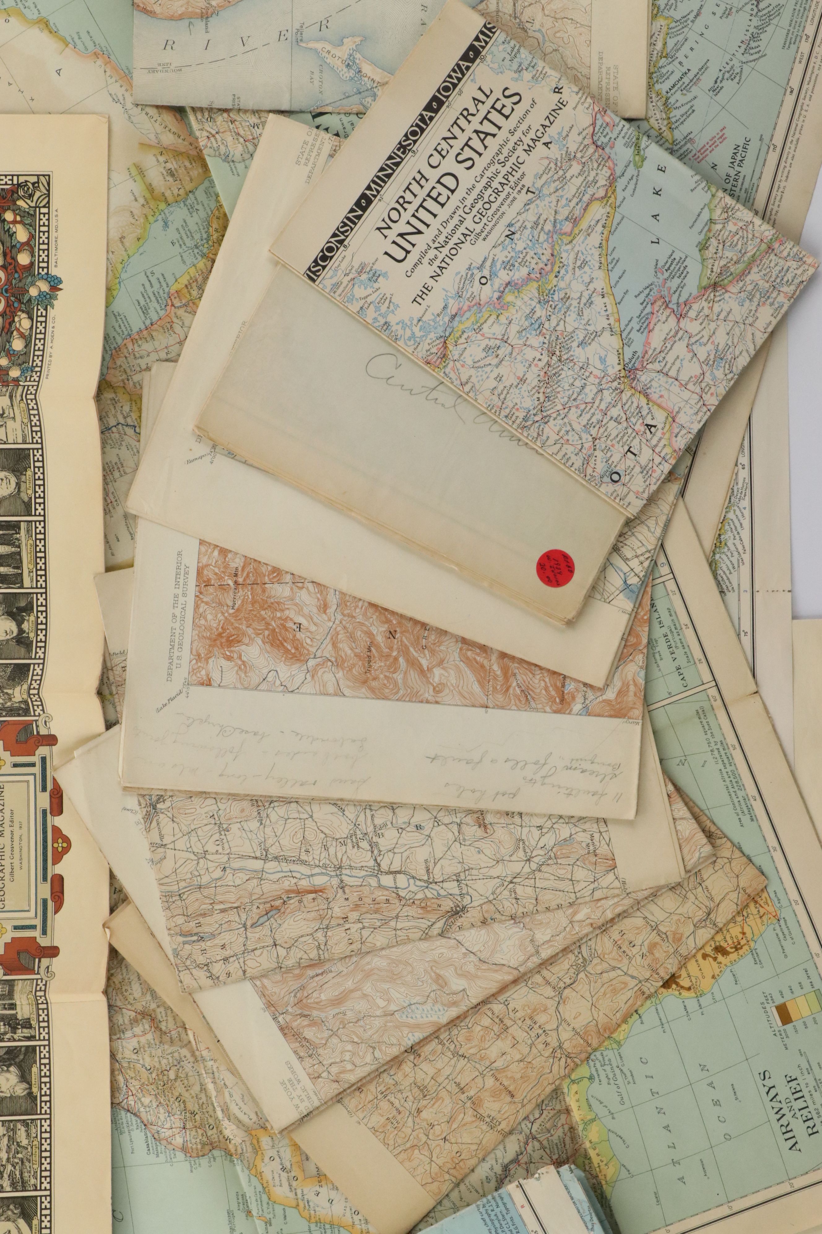 Vintage National Geographic Maps