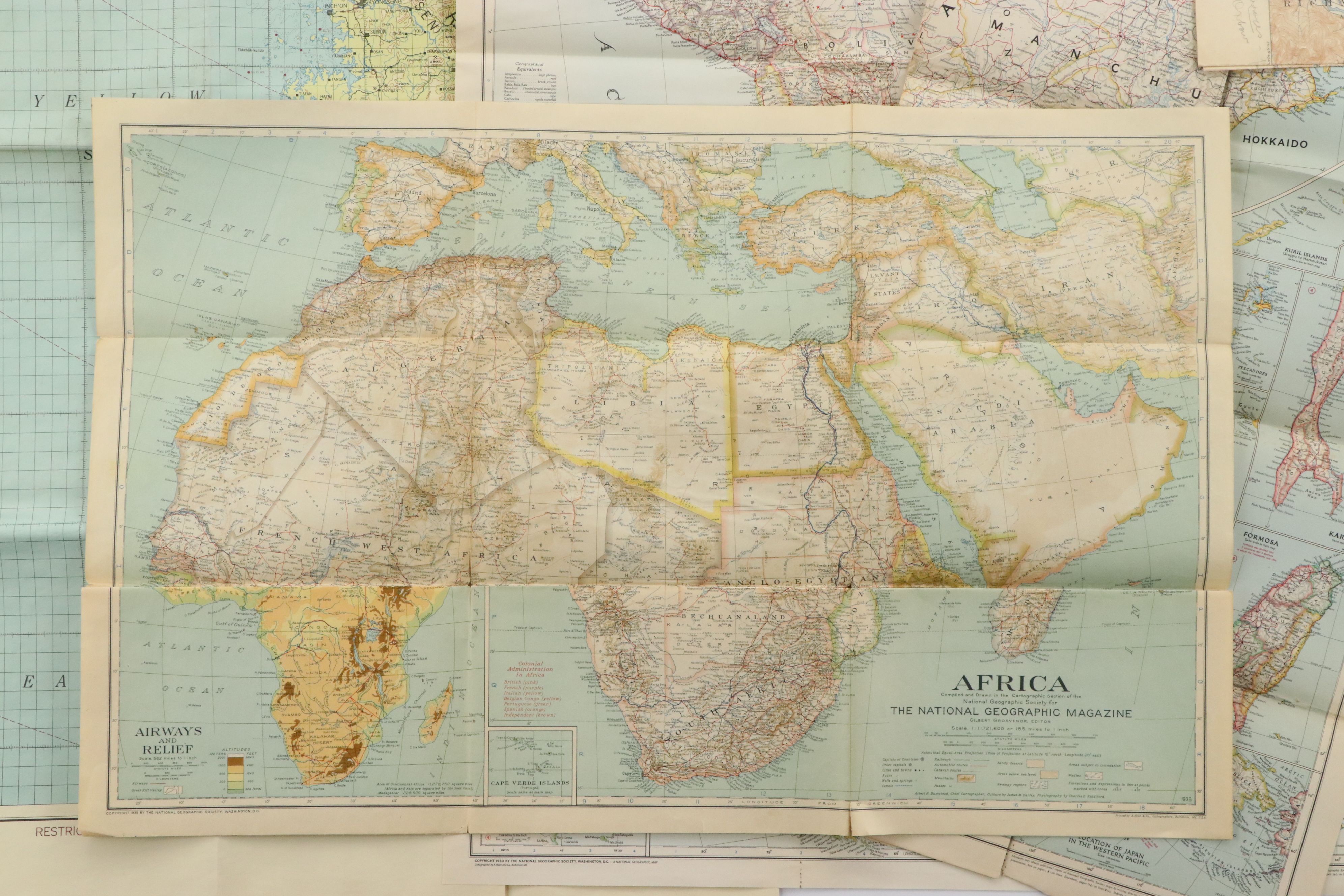 Vintage National Geographic Maps