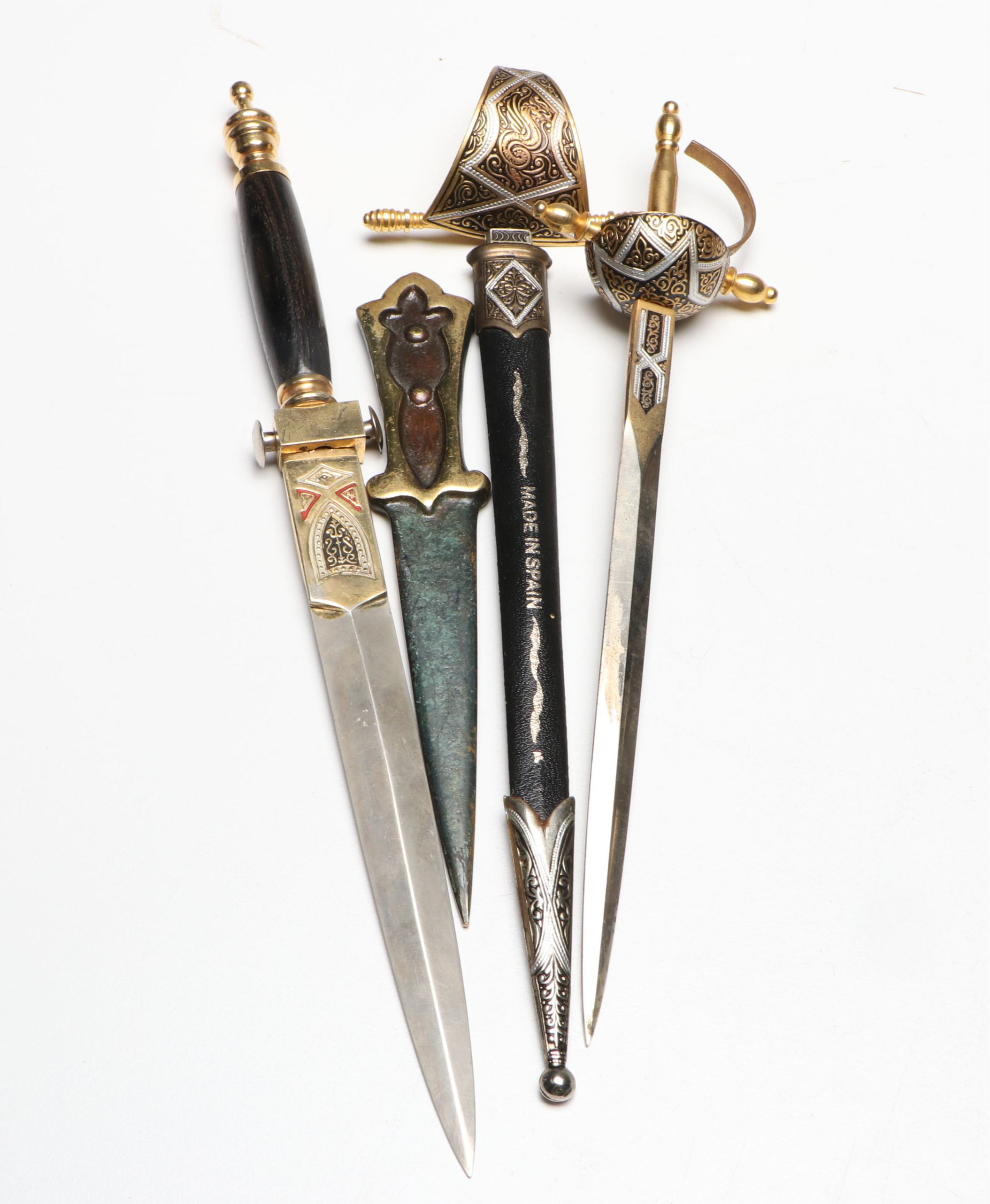 Bebsco Hinged Brass Book Box with Date Keeper, Bell and Other Office Décor