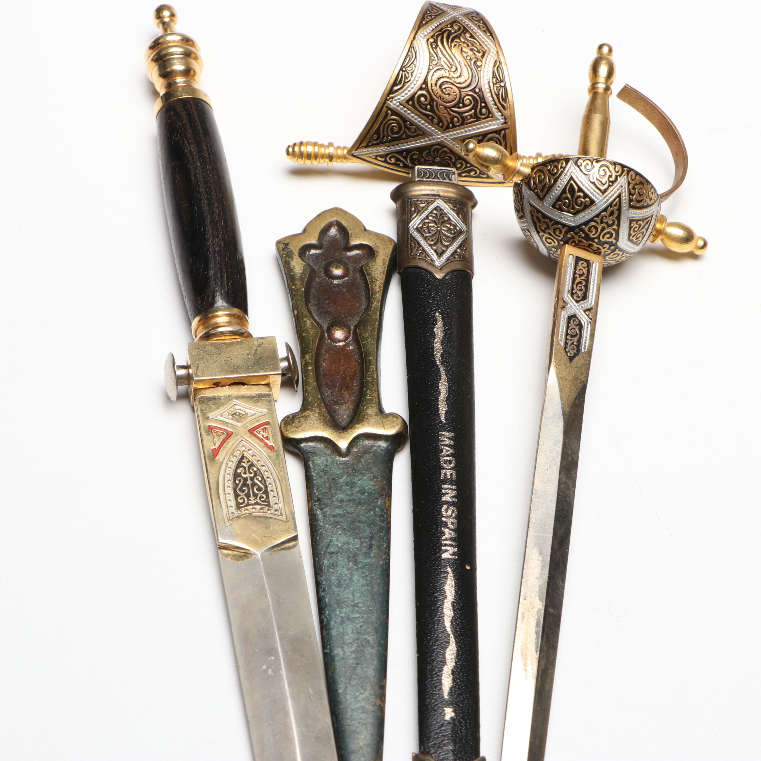 Bebsco Hinged Brass Book Box with Date Keeper, Bell and Other Office Décor