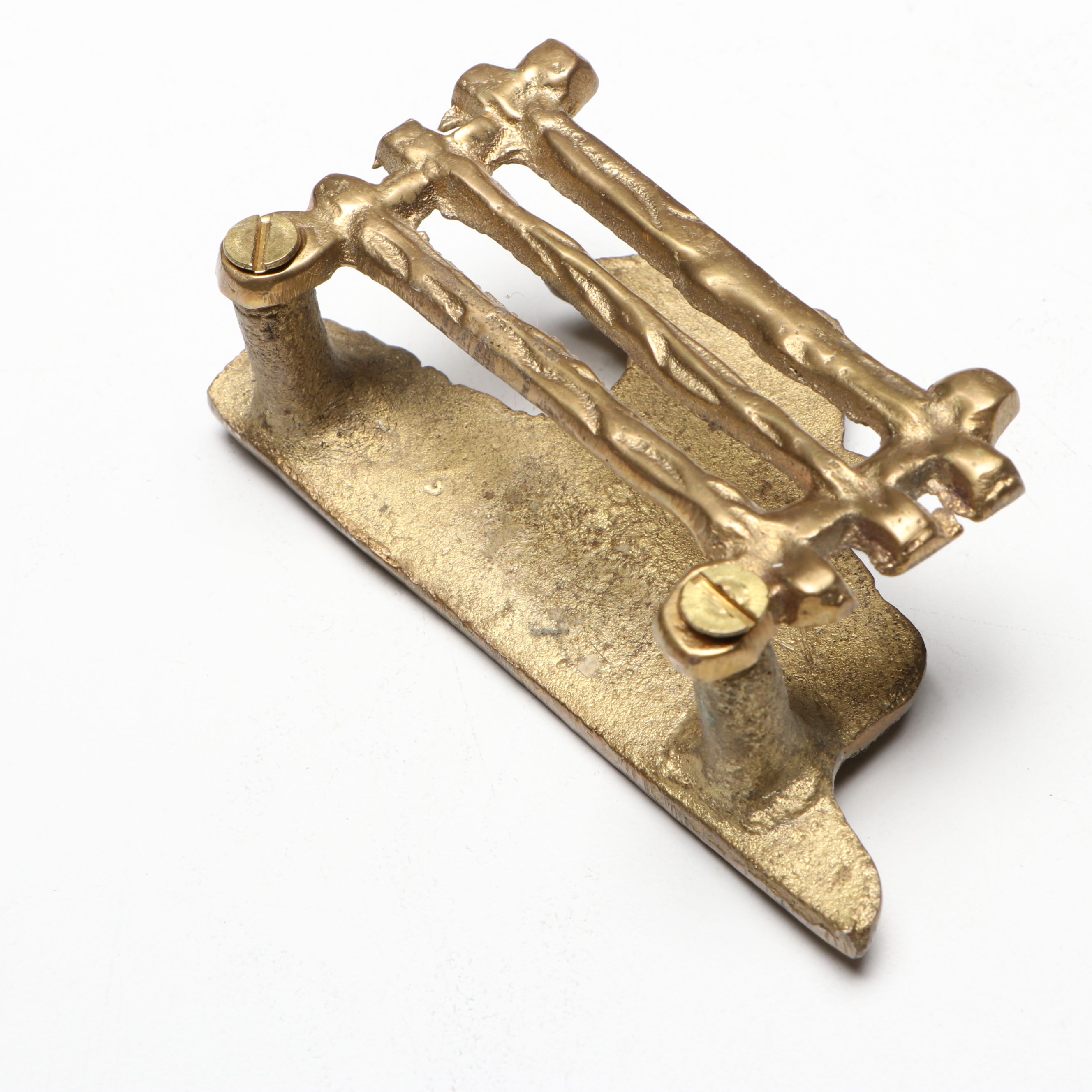 Bebsco Hinged Brass Book Box with Date Keeper, Bell and Other Office Décor