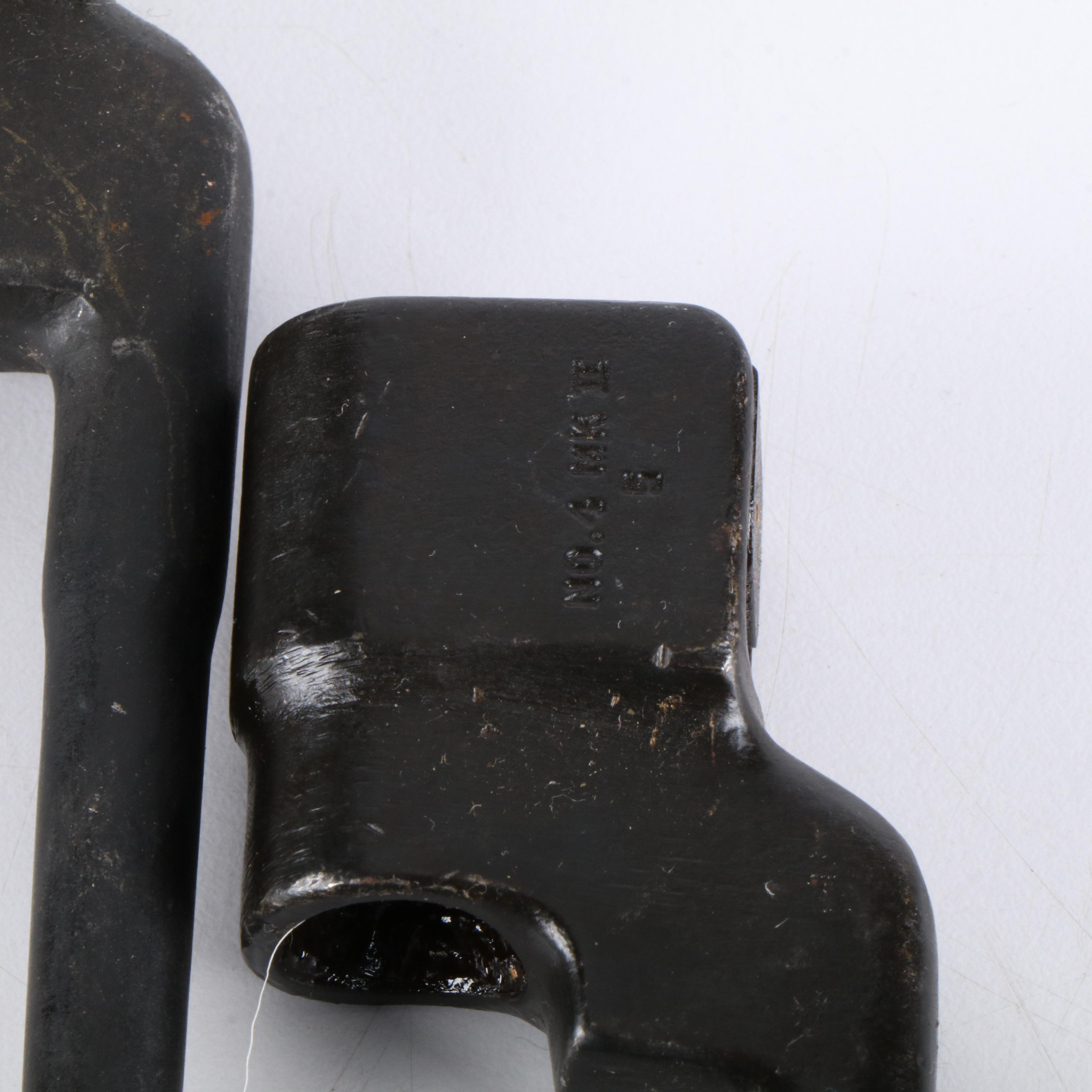 Group of Four WWII Era No. 4 MKII Enfield Spike Bayonets