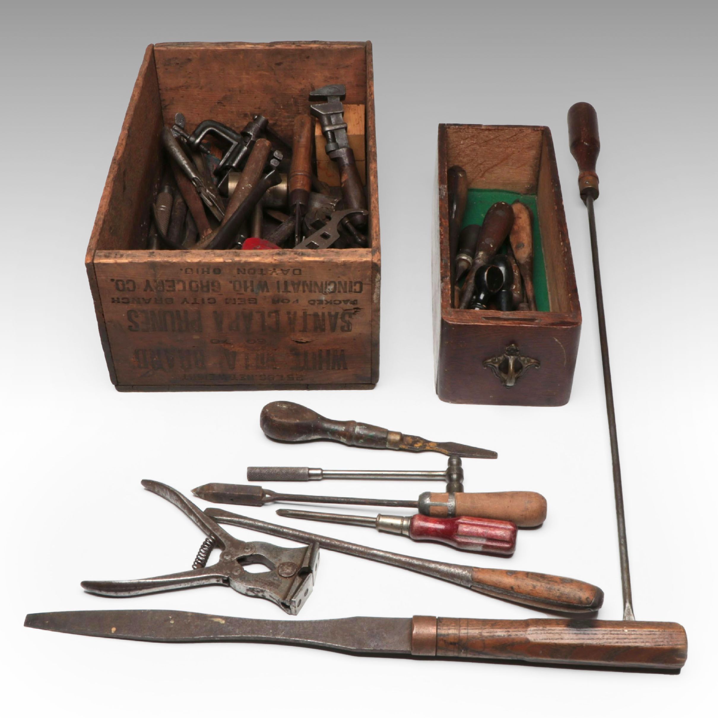Wood Handled Screwdrivers, Hammers, and More Vintage and Antique Hand Tools