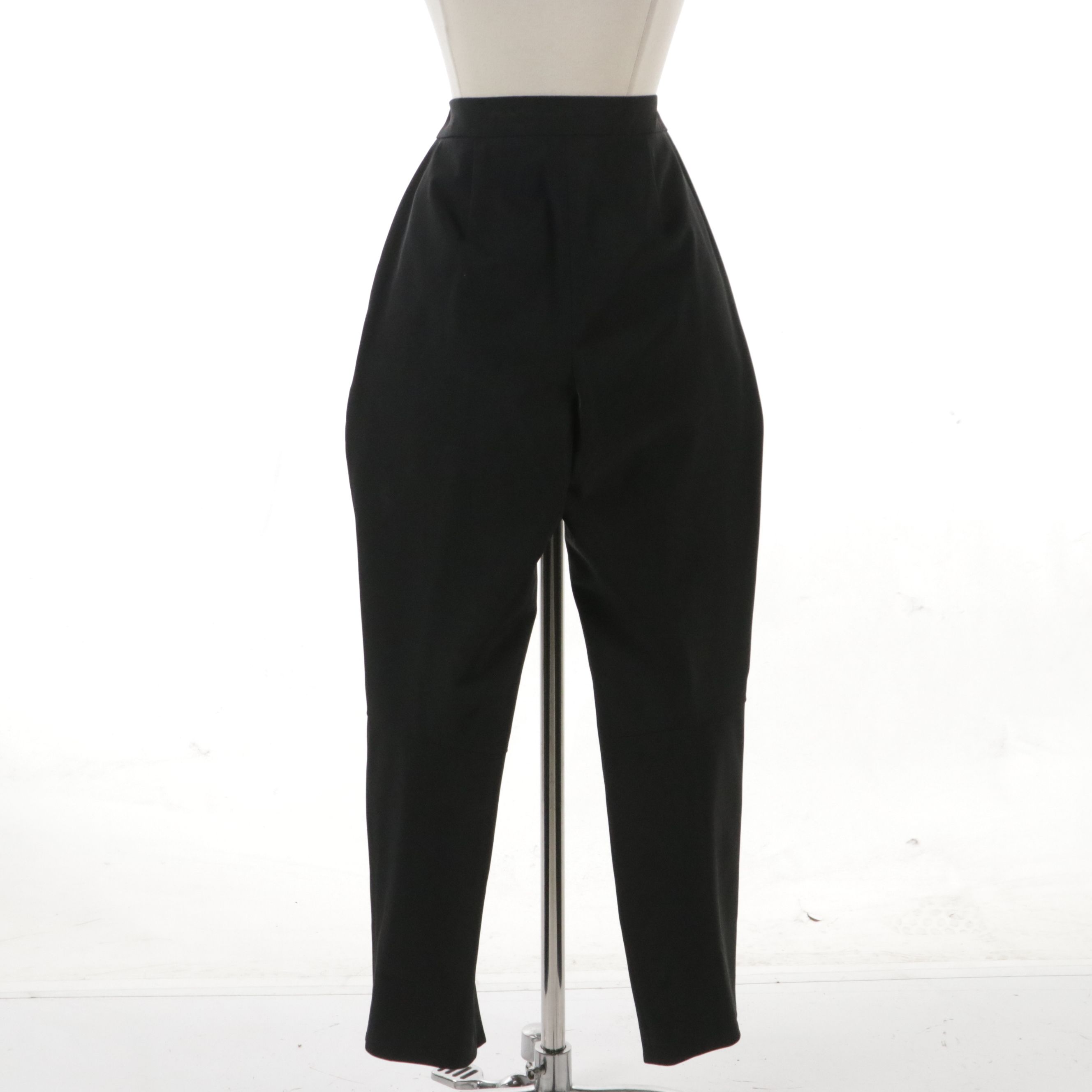 Prada Black Flat-Front Trousers