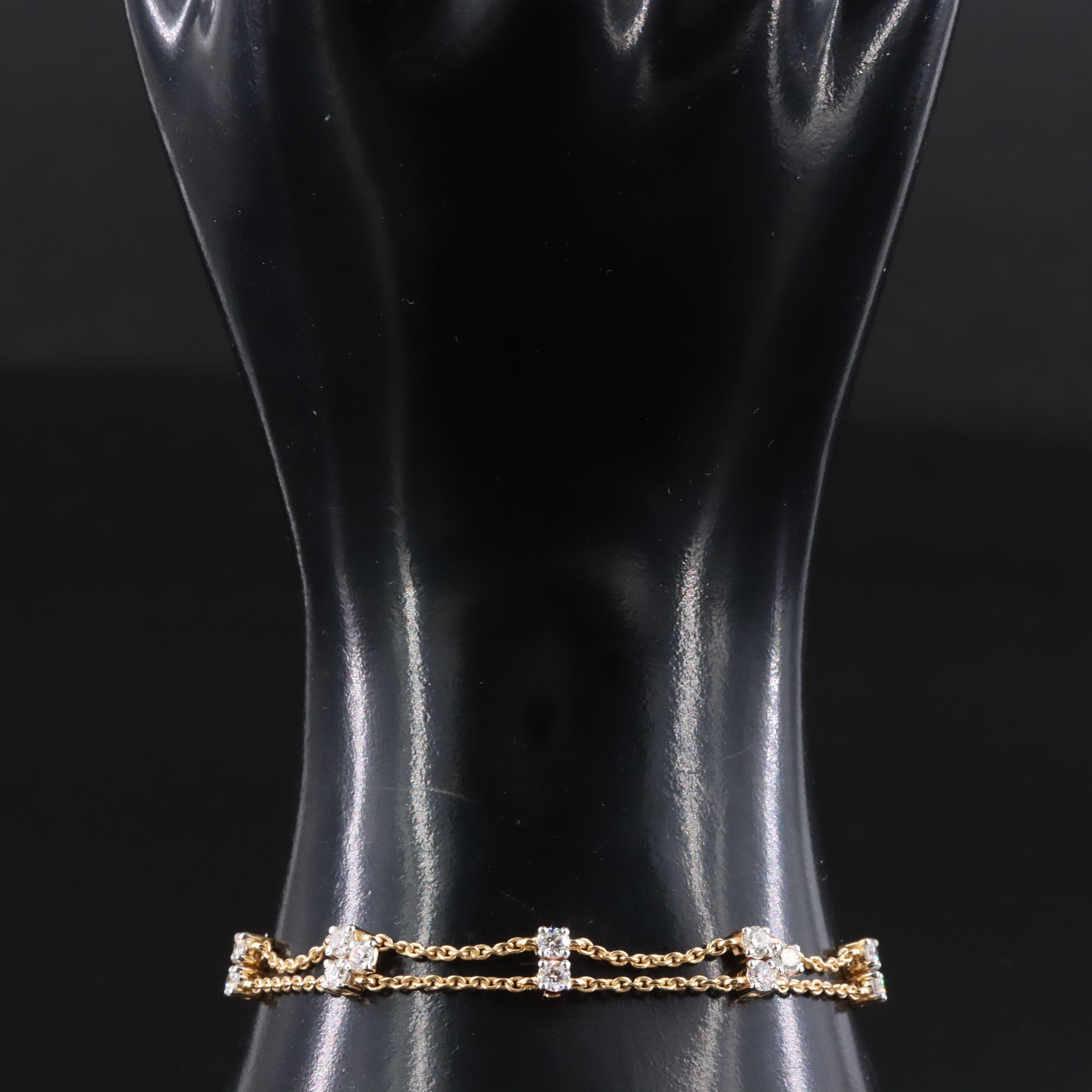 14K 1.95 CTW Diamond Station Bracelet