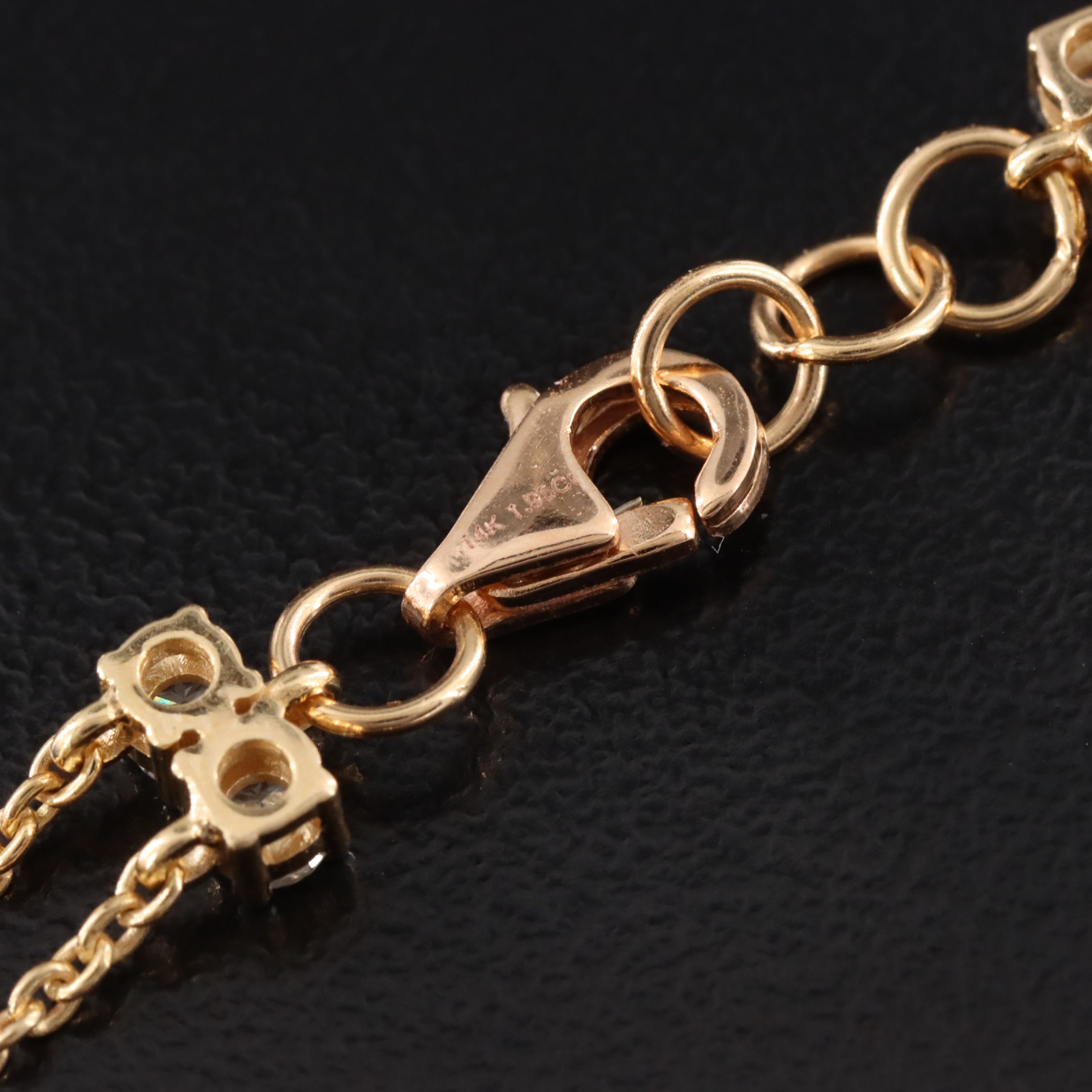 14K 1.95 CTW Diamond Station Bracelet