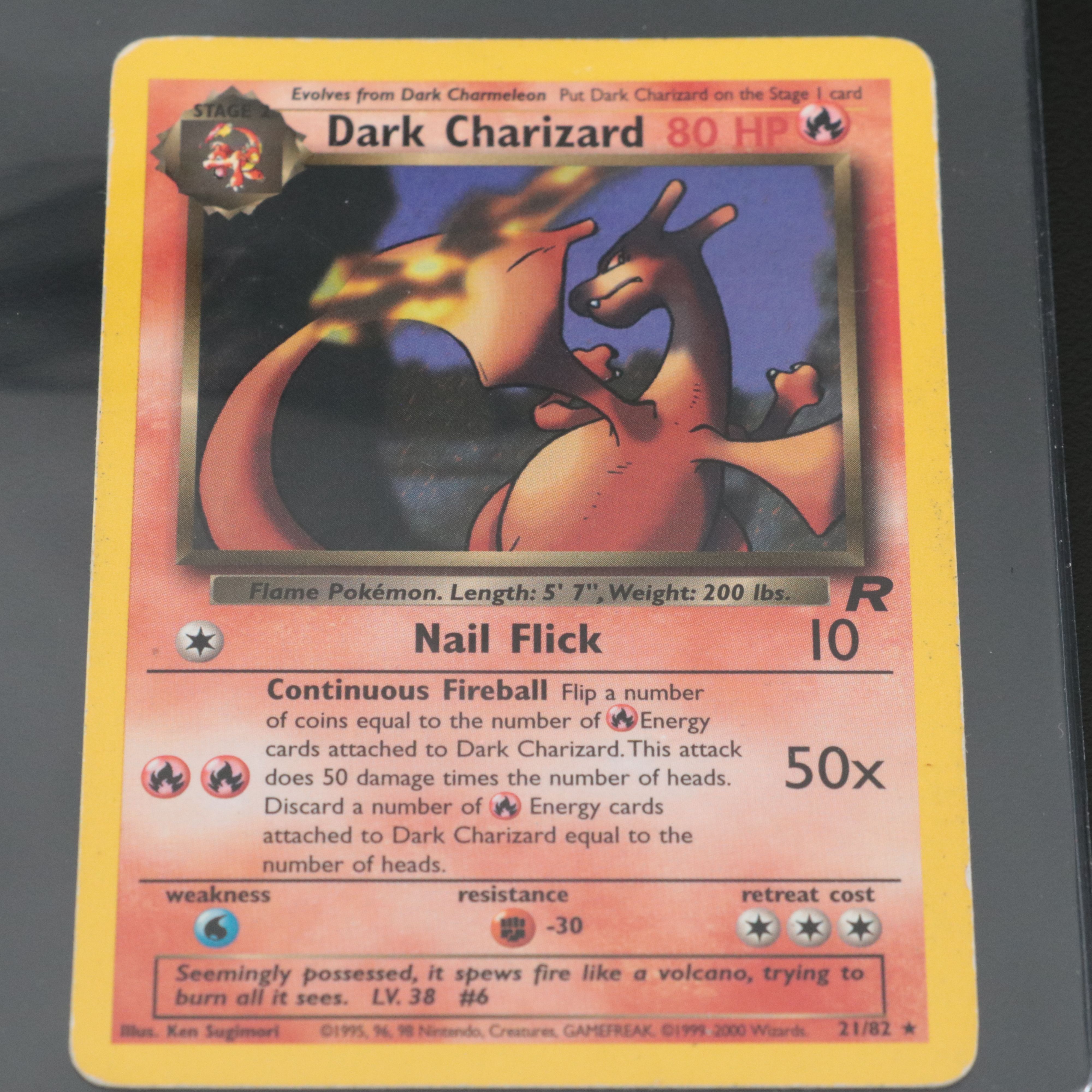 Team Rocket Dark Charizard Pokémon Card