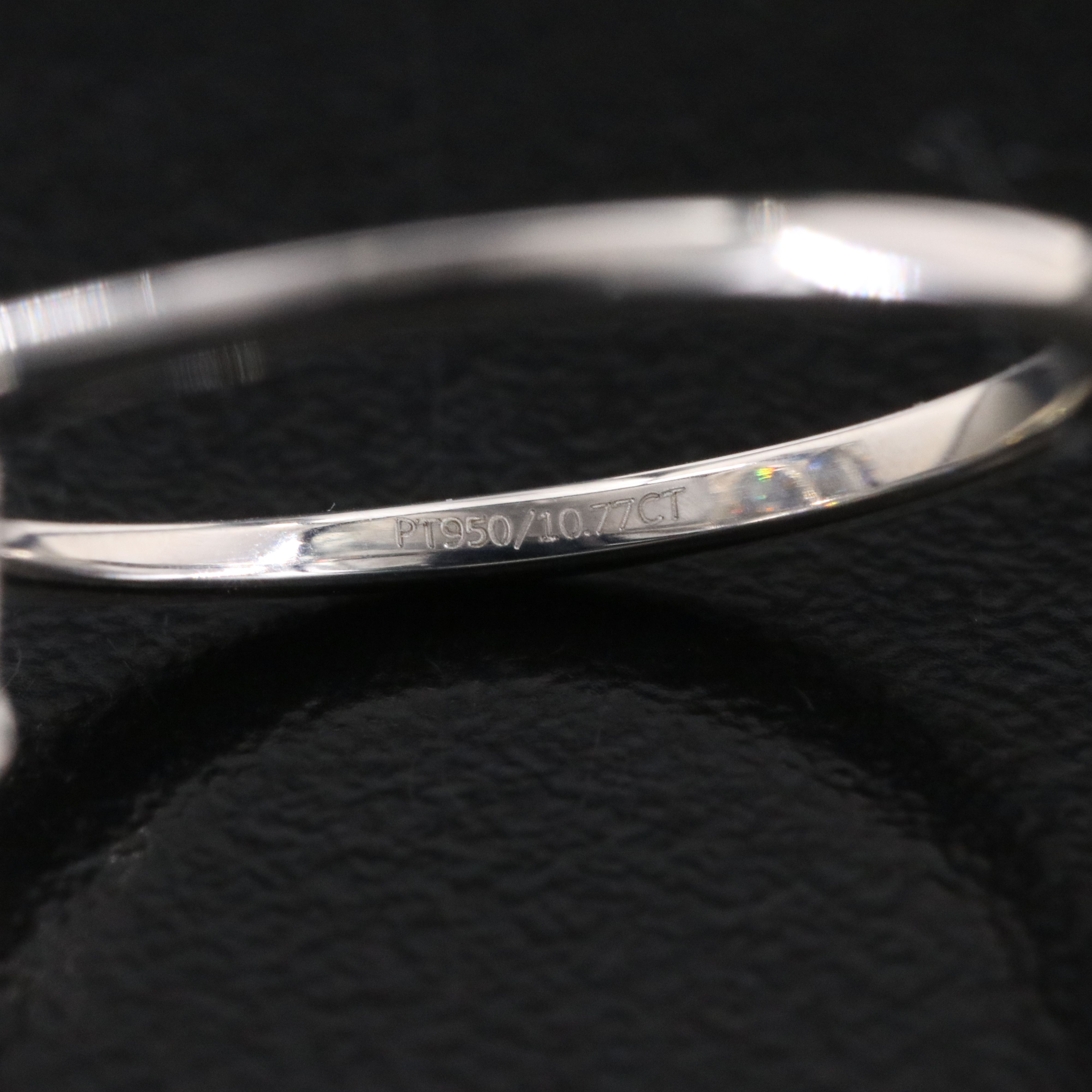 Platinum 10.77 CT Lab Grown Diamond Solitaire Ring with IGI Report