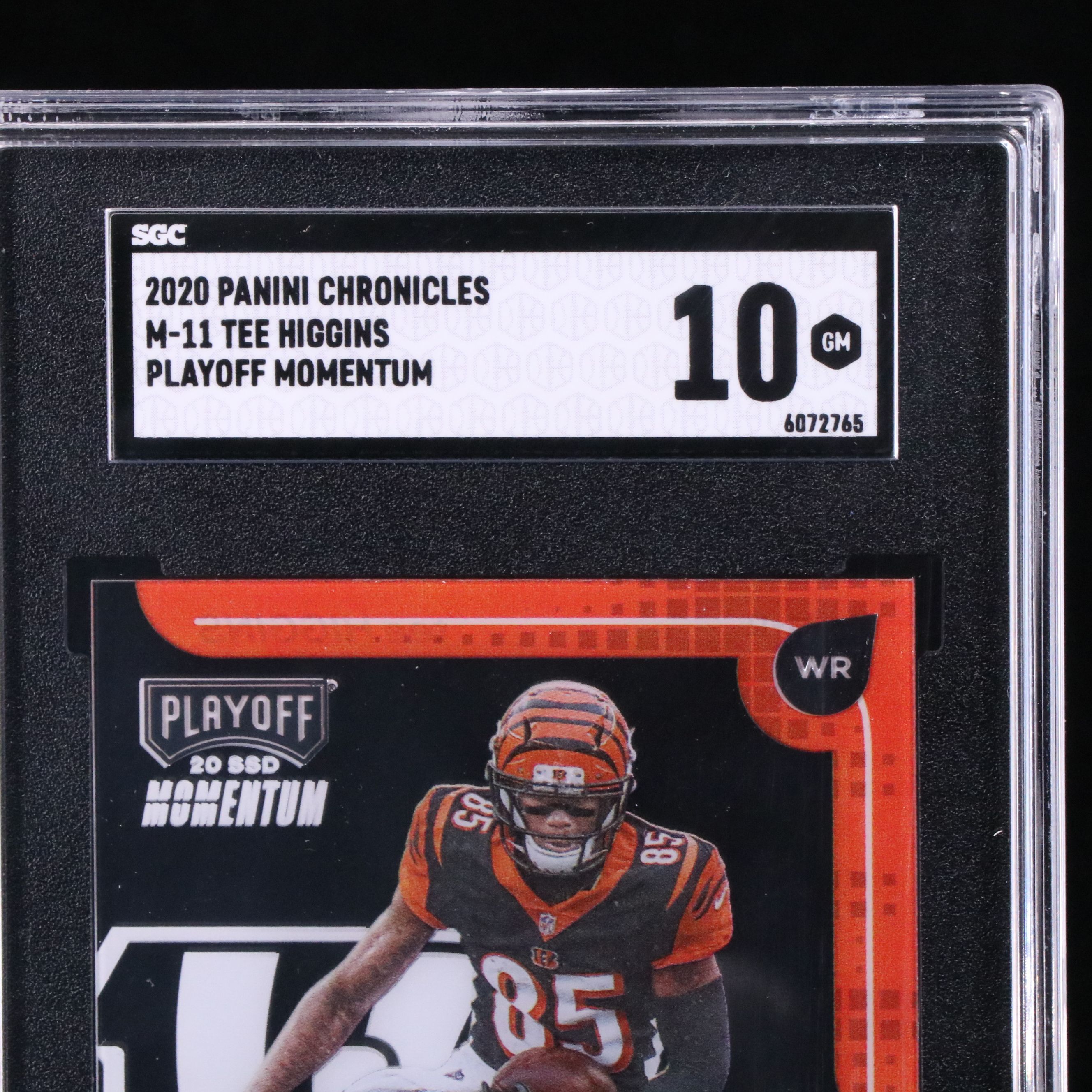 2020 Chronicles Tee Higgins Playoff Momentum Rookie Card Graded SGC 10