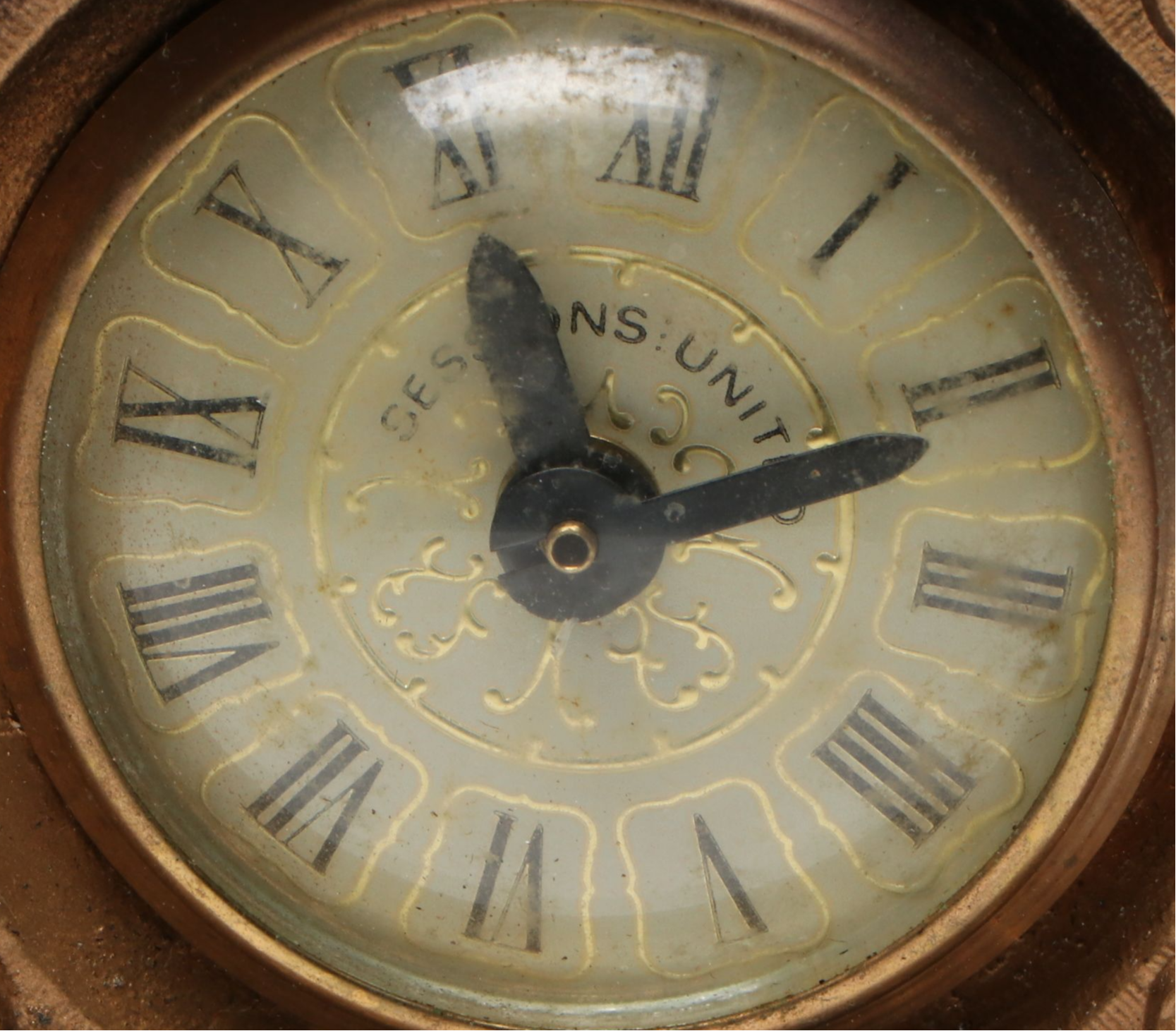 Sessions United Electric Metal Harp Figural Mantel Lamp