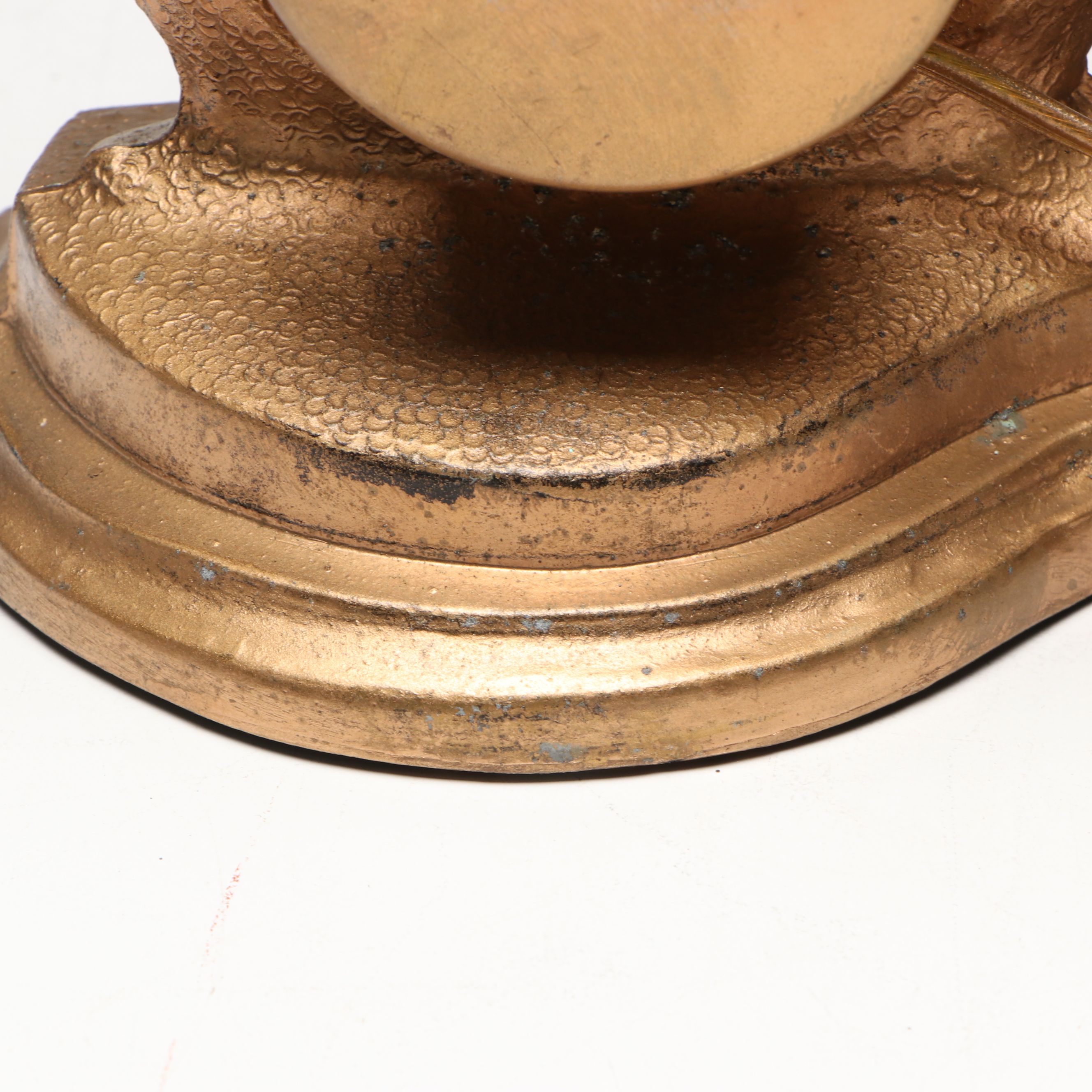 Sessions United Electric Metal Harp Figural Mantel Lamp