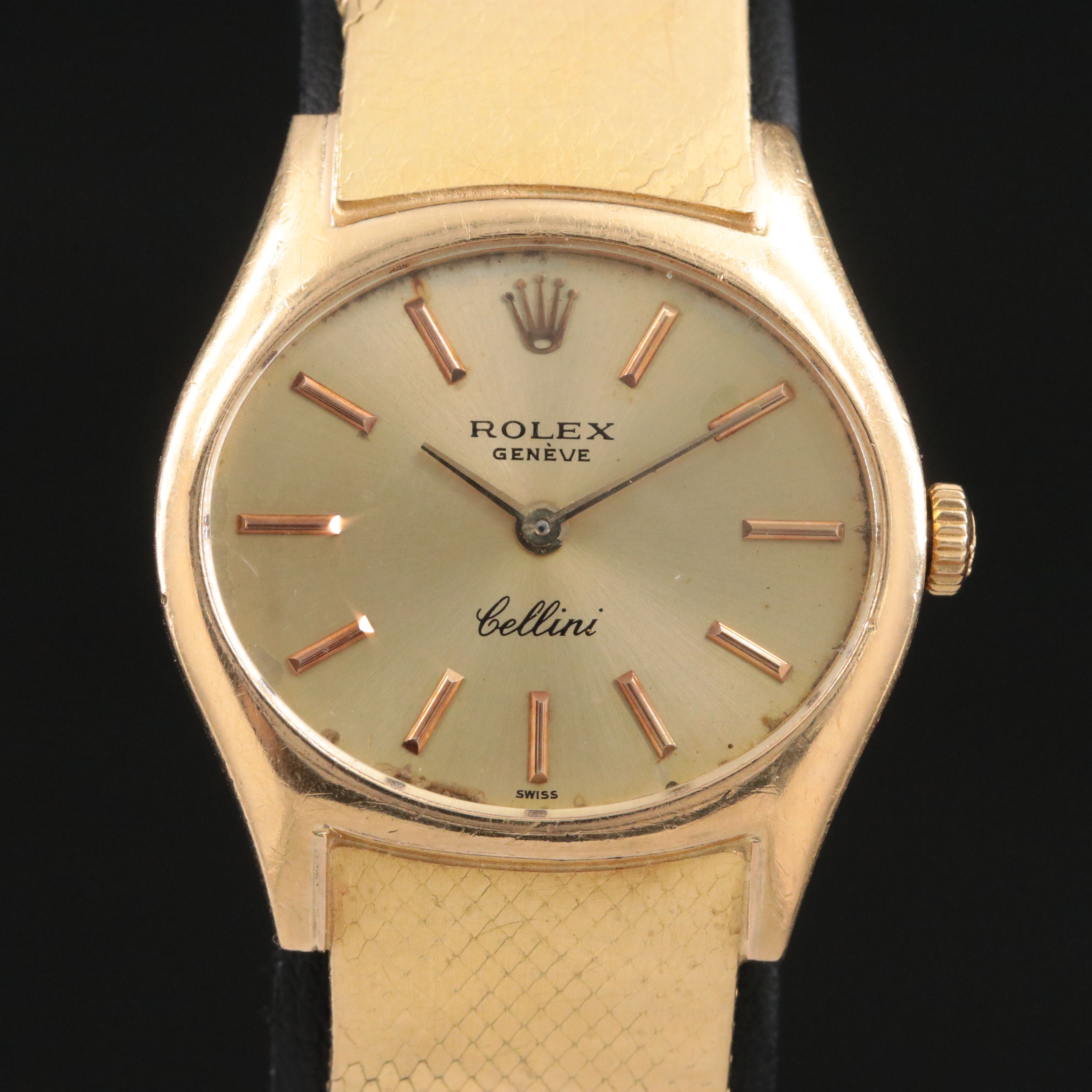 18K Rolex Cellini Stem Wind Vintage Watch