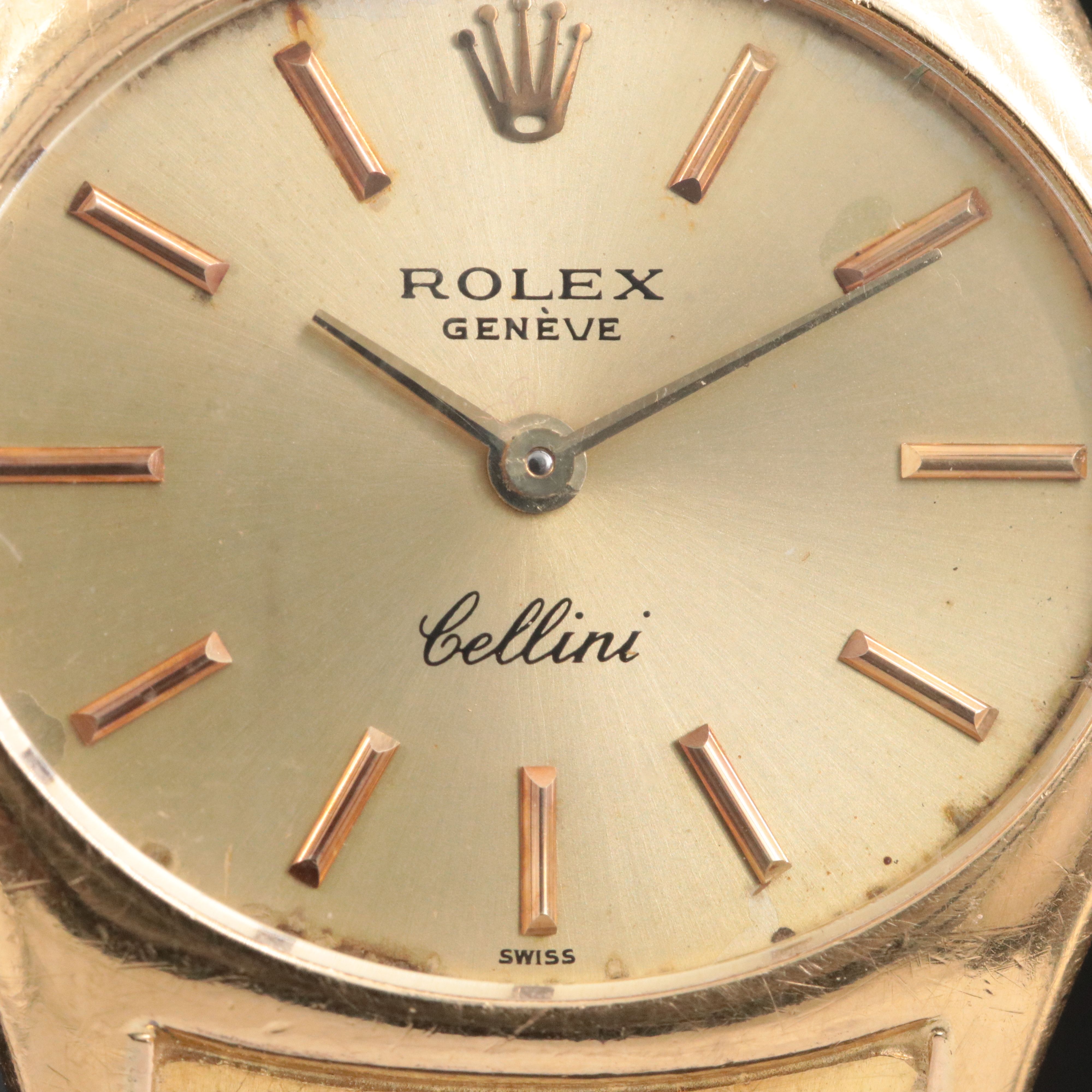 18K Rolex Cellini Stem Wind Vintage Watch