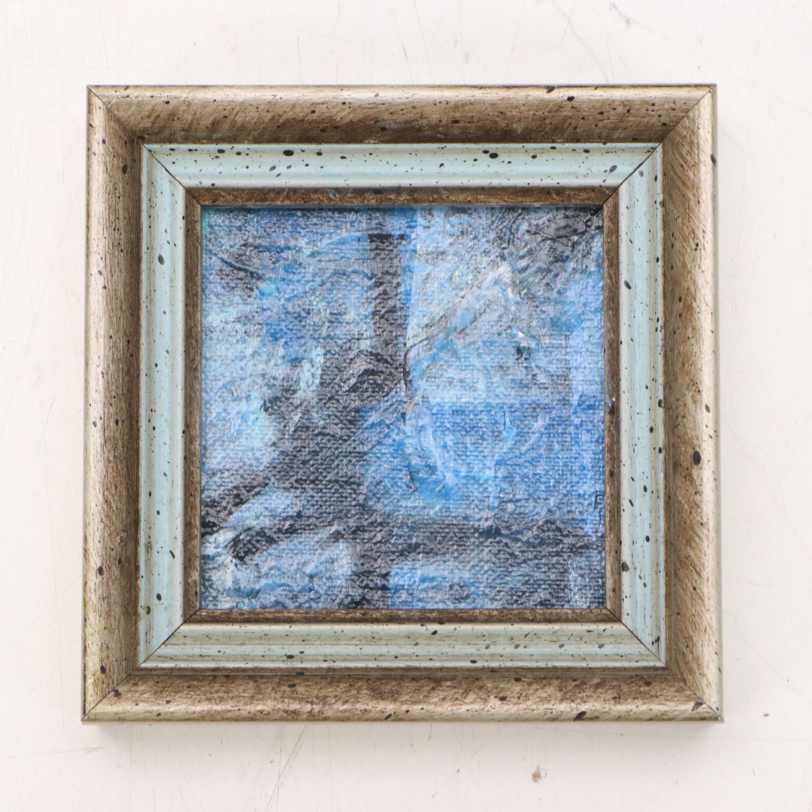 Rebecca Manns Miniature Colorful Abstract Oil and Acrylic Paintings, 2025