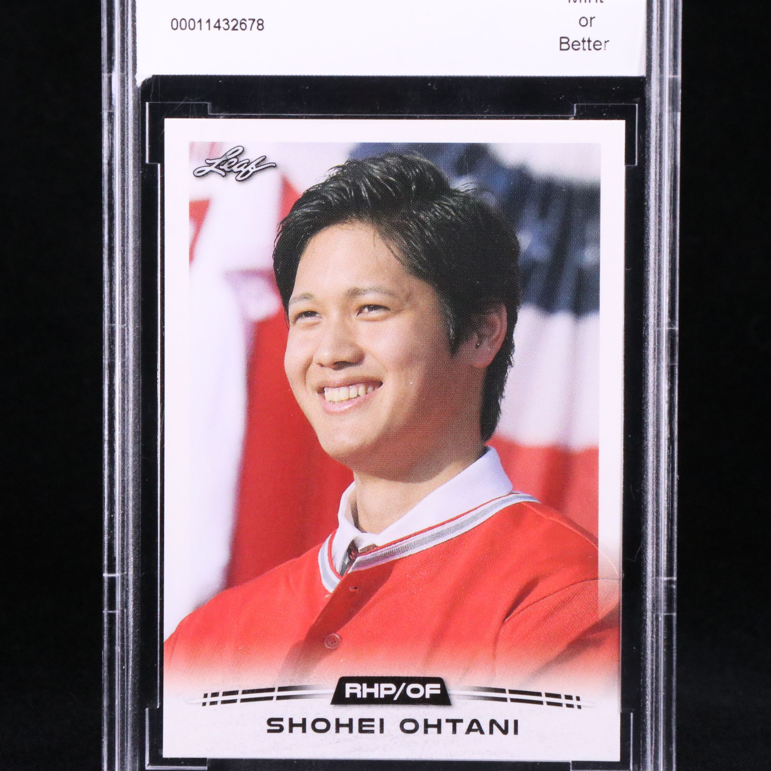 2018 Leaf Shohei Ohtani Rookie Year Baseball Card Graded BCCG 10