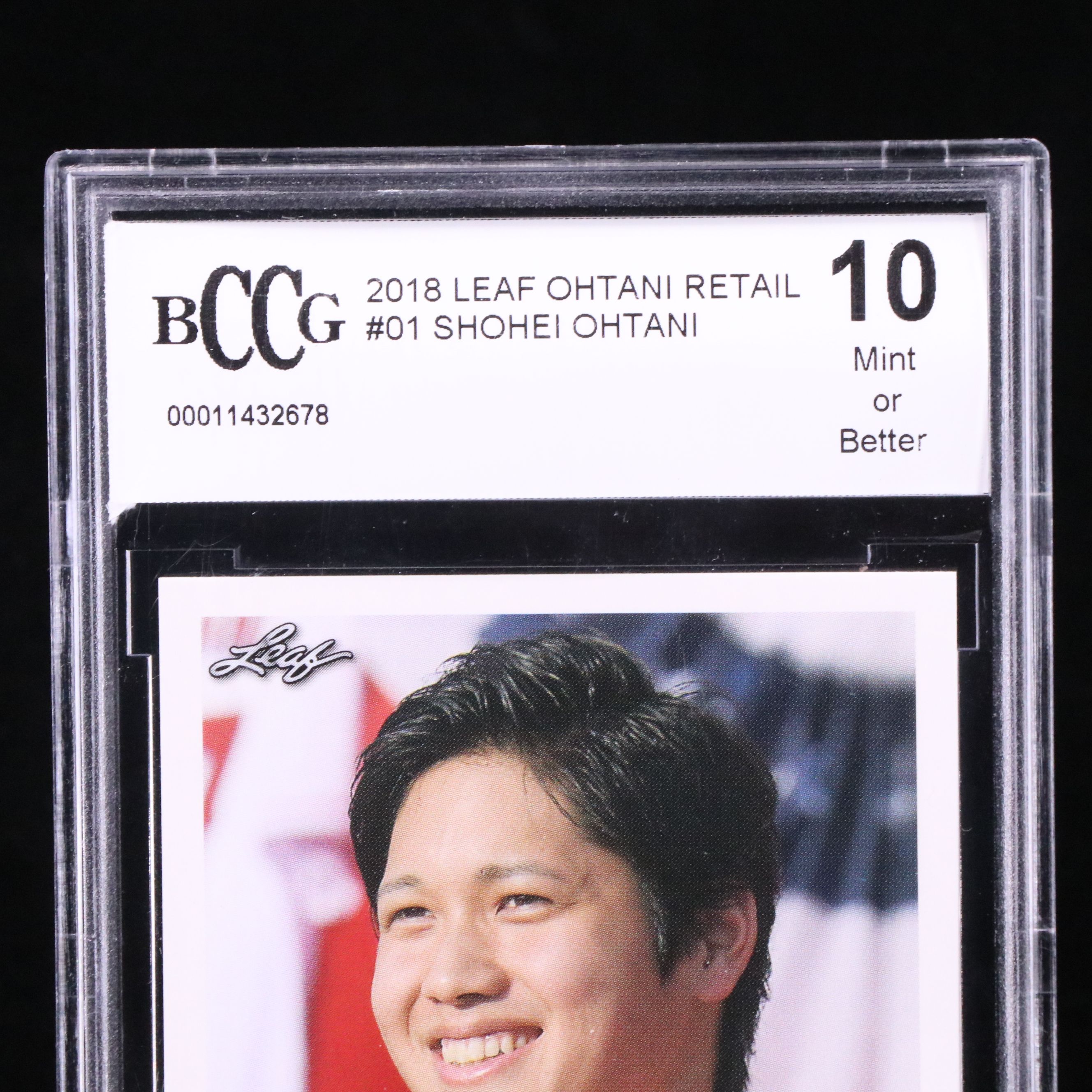 2018 Leaf Shohei Ohtani Rookie Year Baseball Card Graded BCCG 10