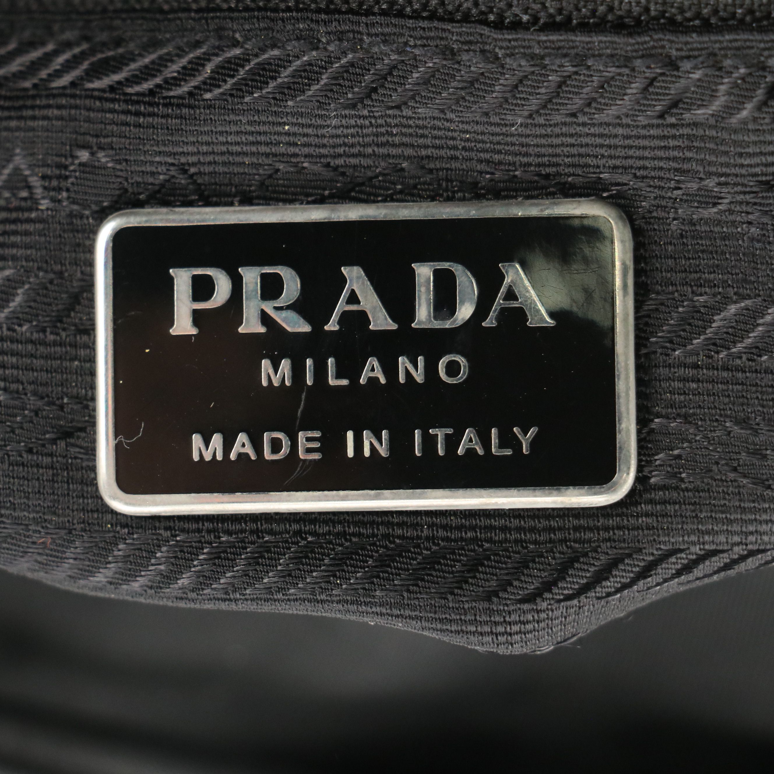 Prada Double Pocket Rucksack Backpack in Black Tessuto Nylon and Leather