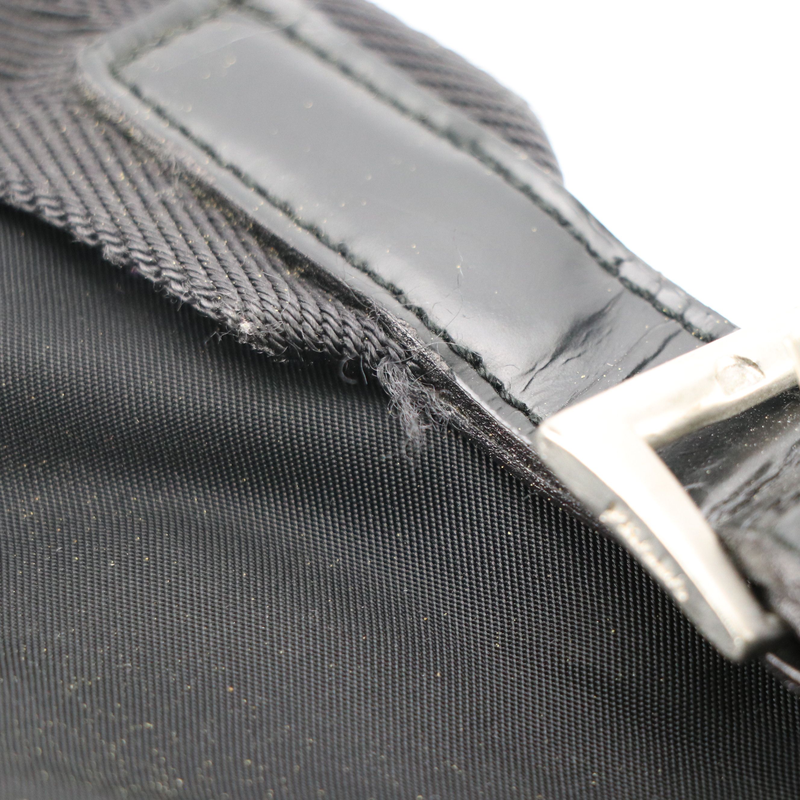 Prada Double Pocket Rucksack Backpack in Black Tessuto Nylon and Leather