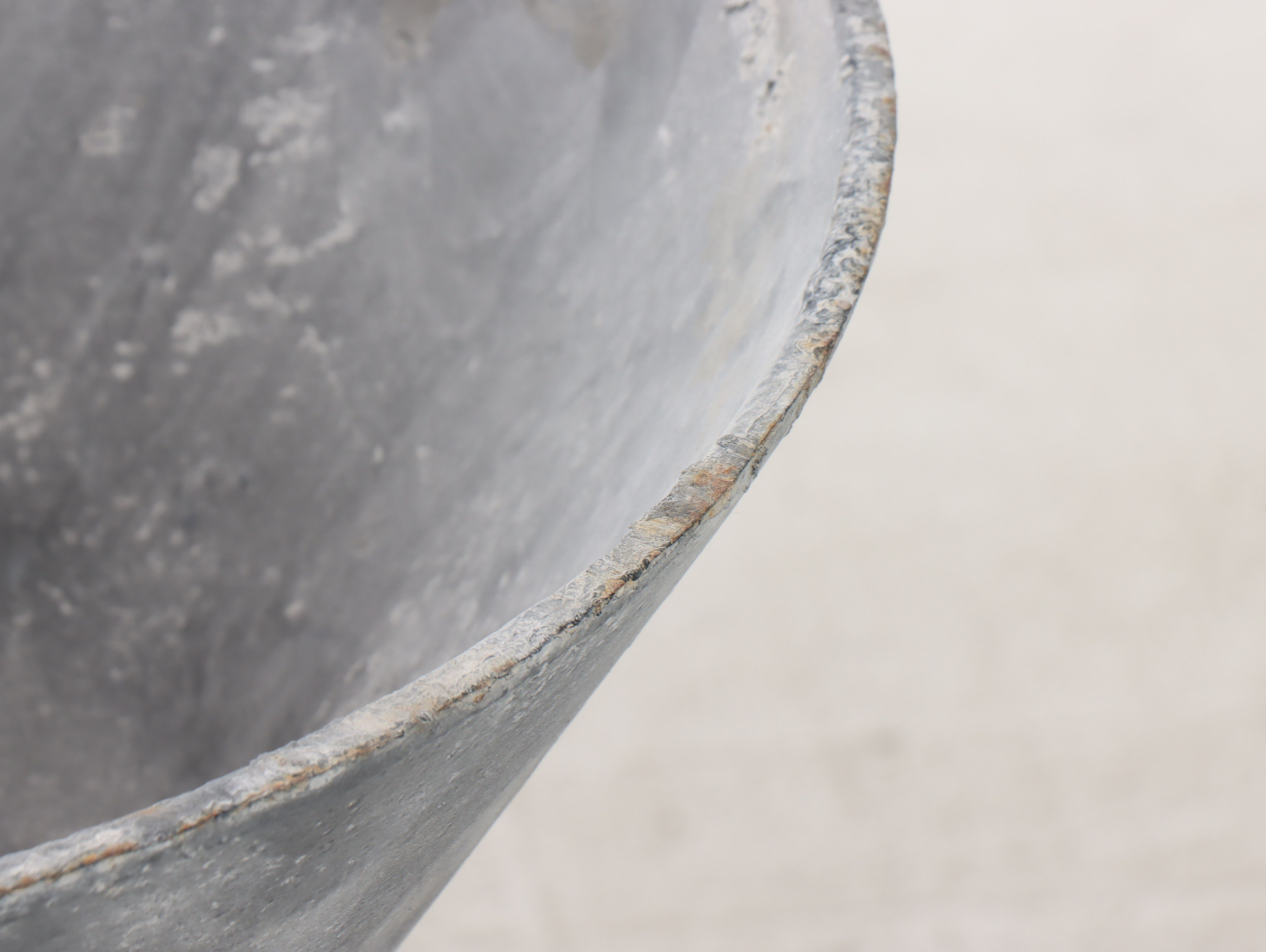 Contemporary Metal Hourglass-Shaped Planters