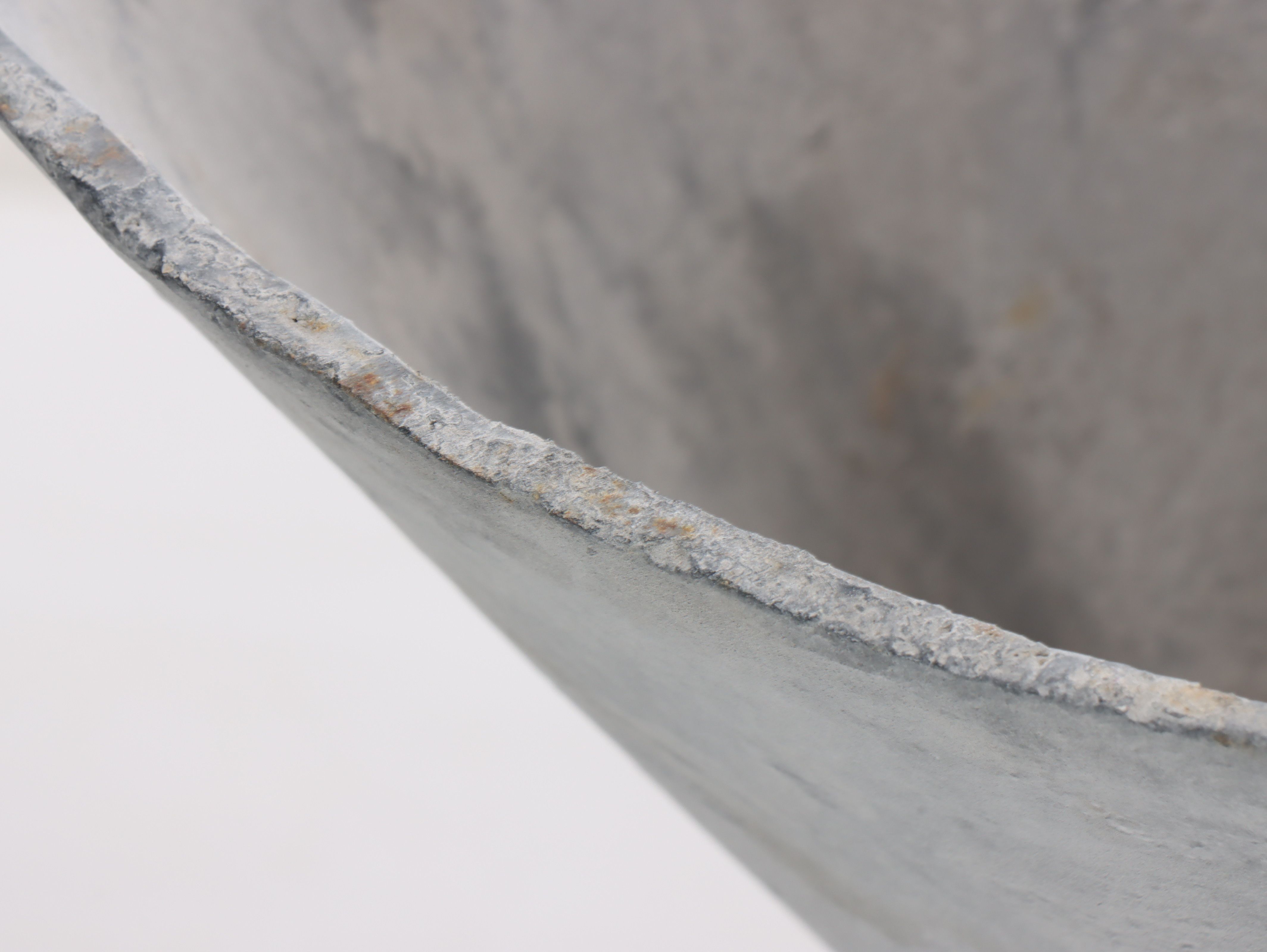 Contemporary Metal Hourglass-Shaped Planters