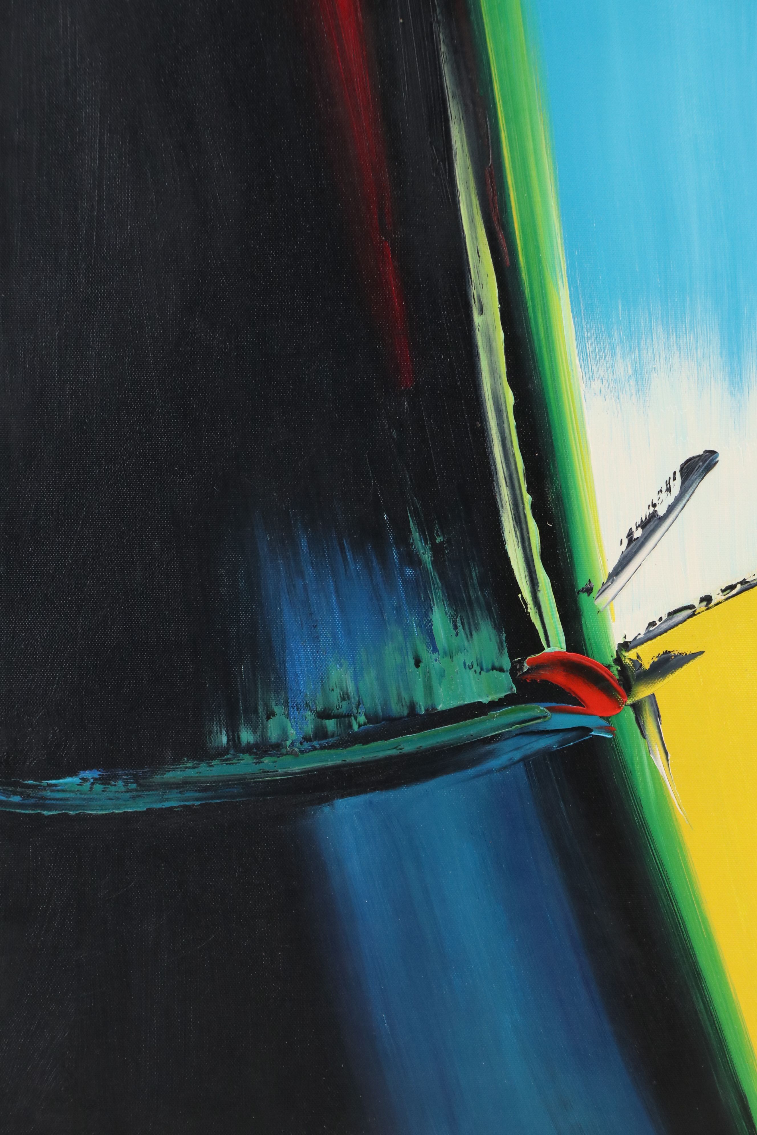 Abstract Acrylic Painting, Late 20th Century