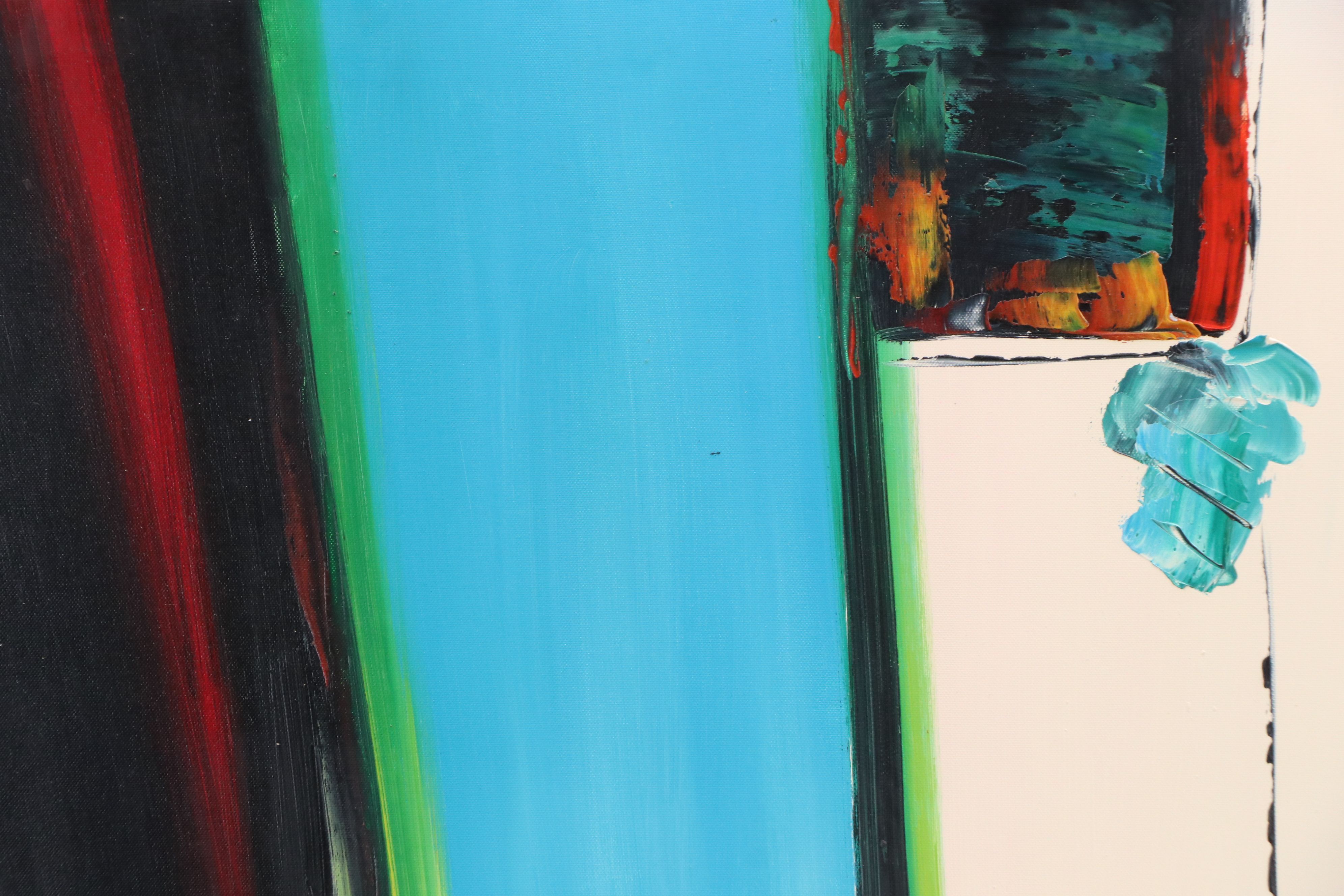 Abstract Acrylic Painting, Late 20th Century