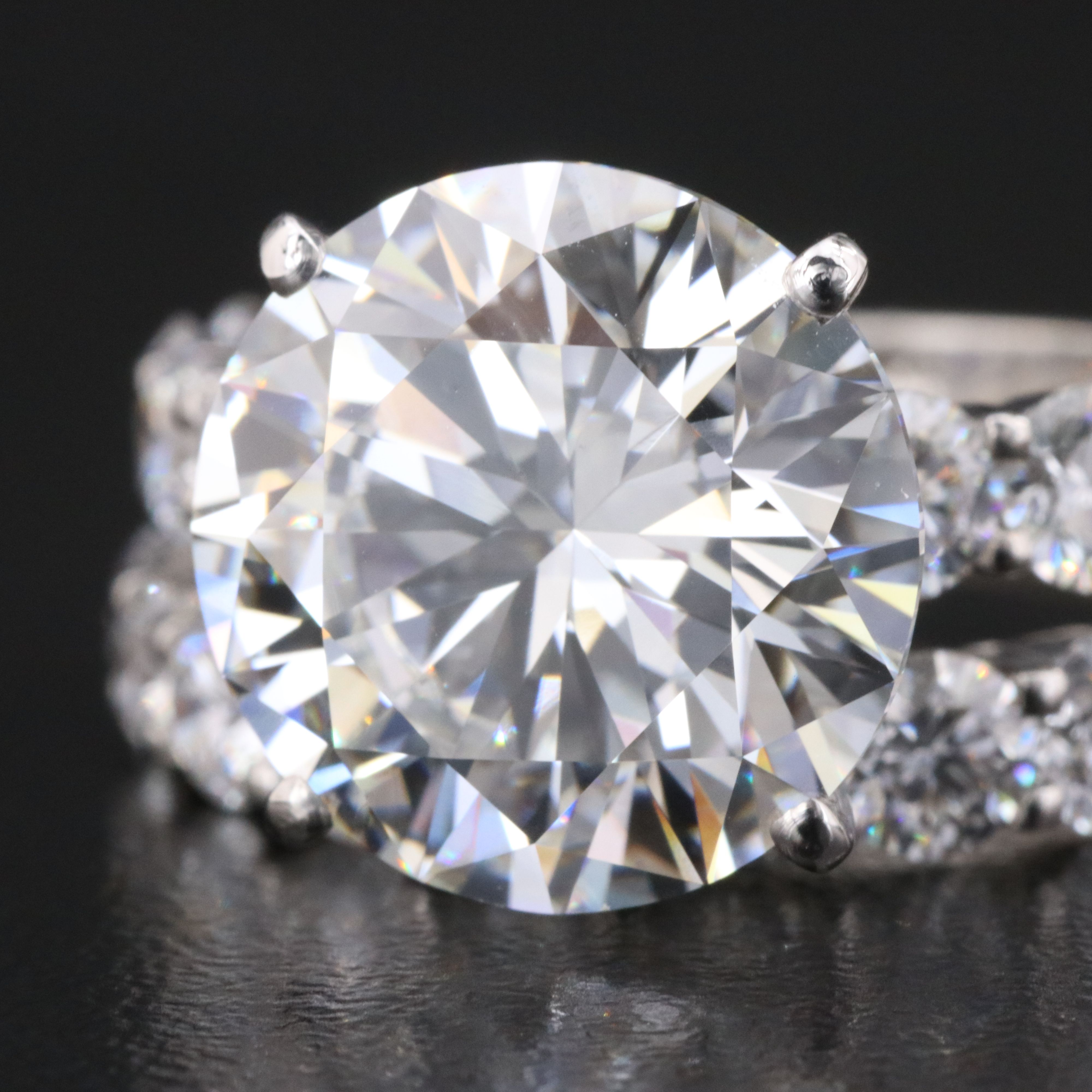 14K 11.40 CTW Lab Grown Diamond Ring Set with IGI Report