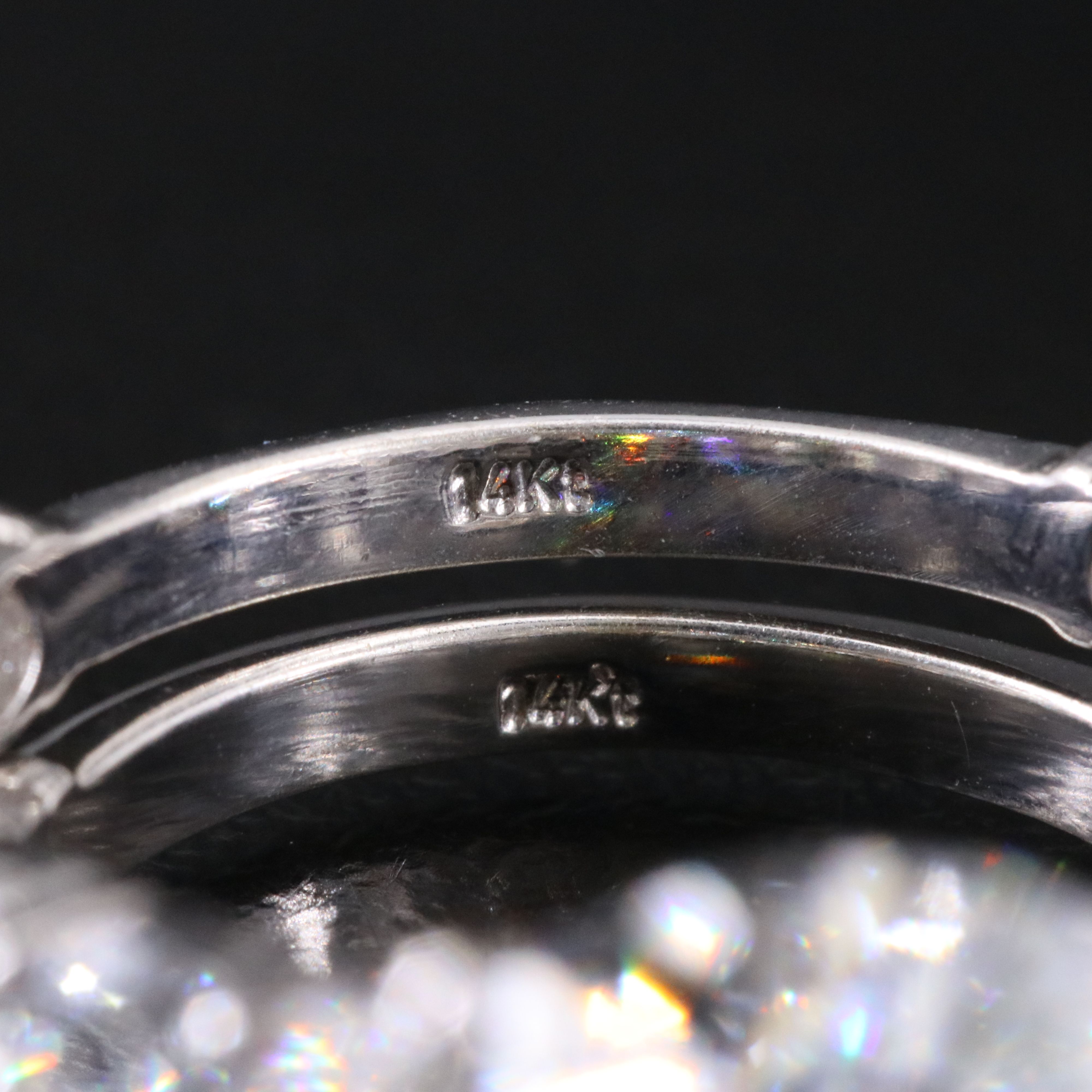 14K 11.40 CTW Lab Grown Diamond Ring Set with IGI Report