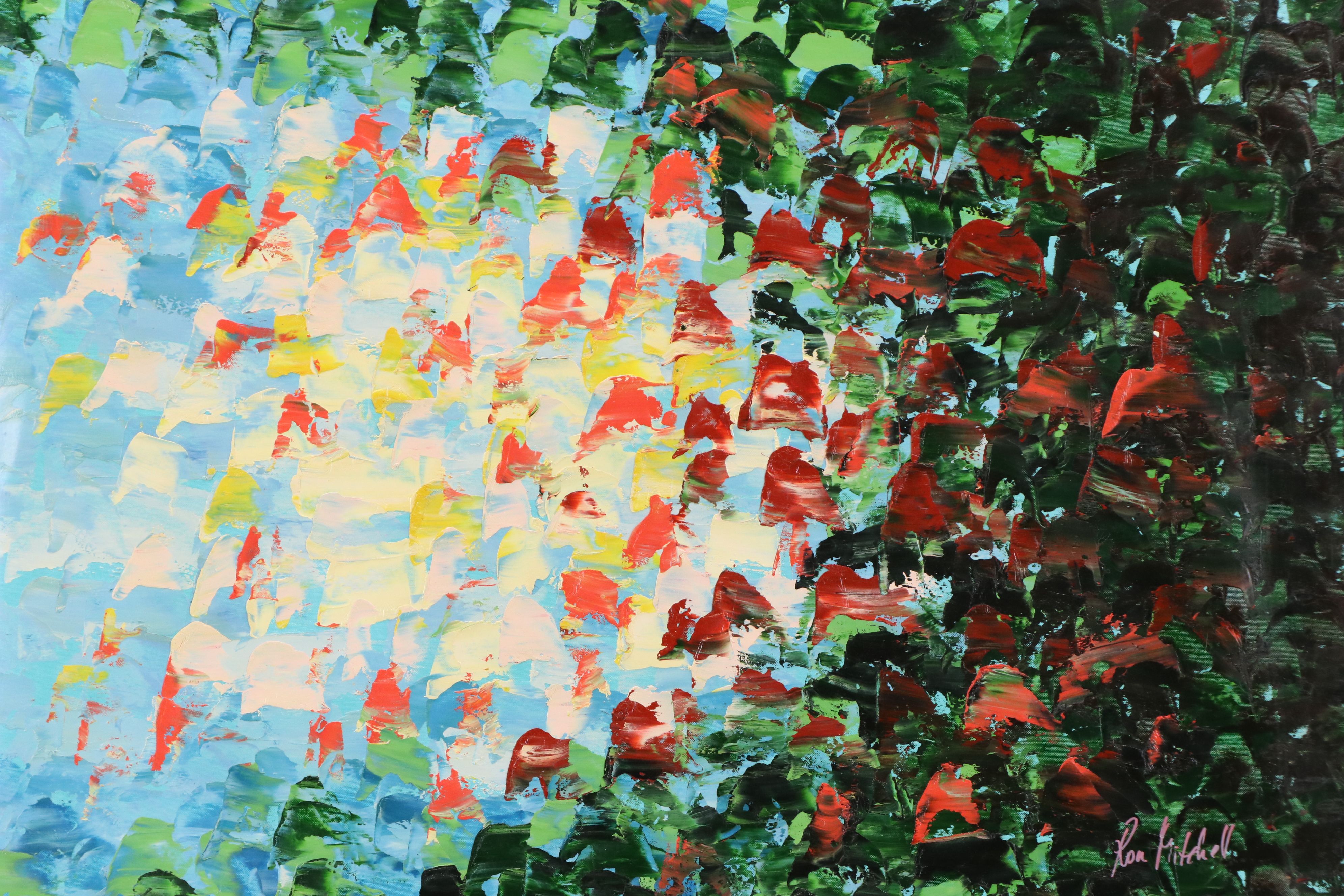 Ron Mitchell Acrylic Painting, Late 20th Century