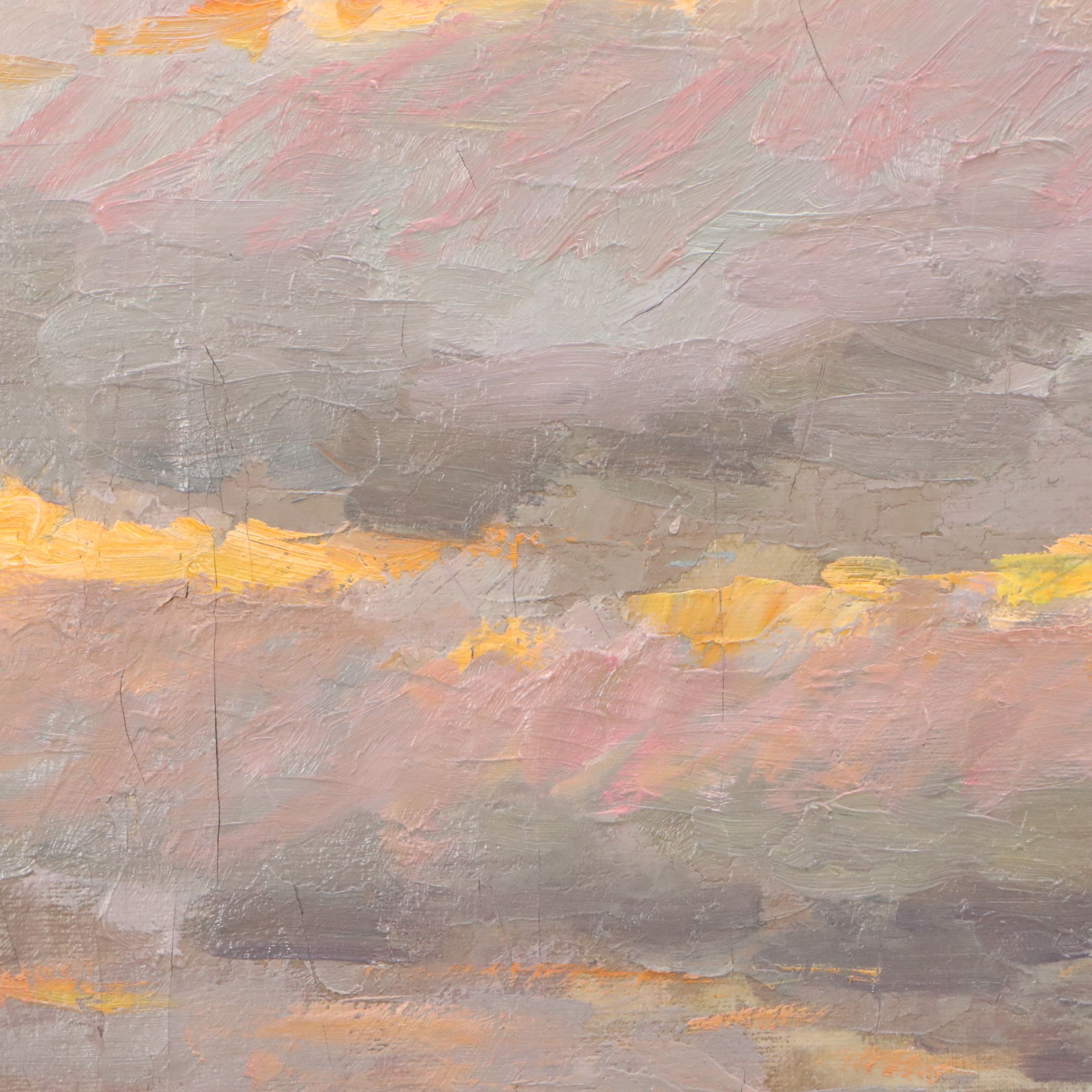 R. Owen Parisian City Scene Oil Painting, Late 20th Century