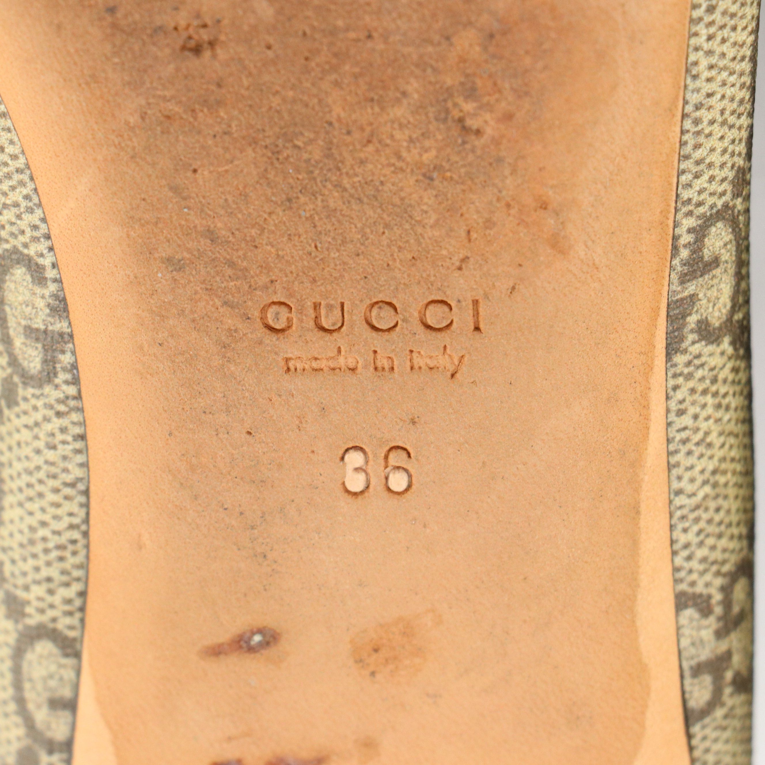 Gucci Tattoo Heart Print Ballet Flats and Horsebit Patent Leather Sandals