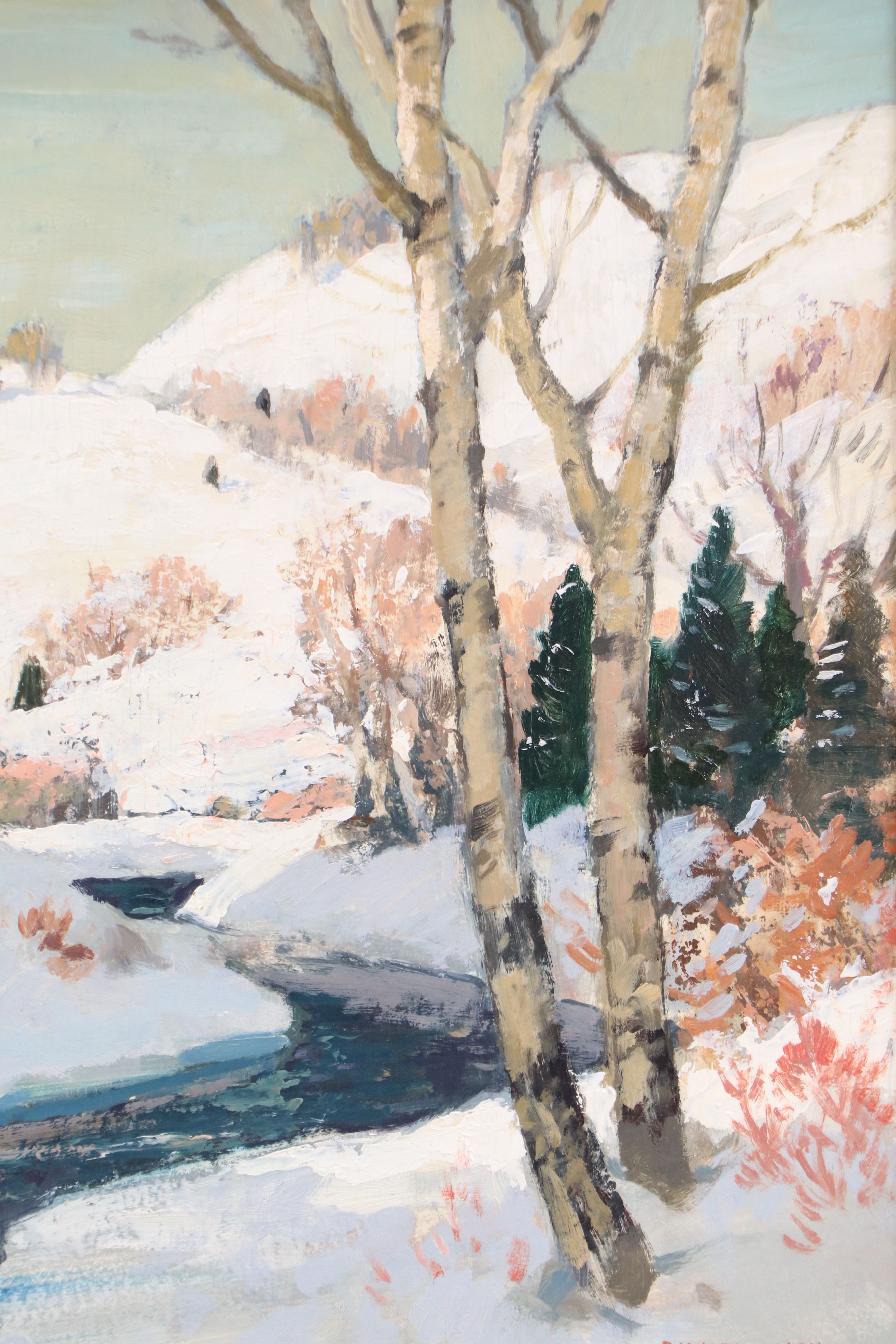 Richard Jack Oil Painting "Winter in the Laurentians, Quebec"