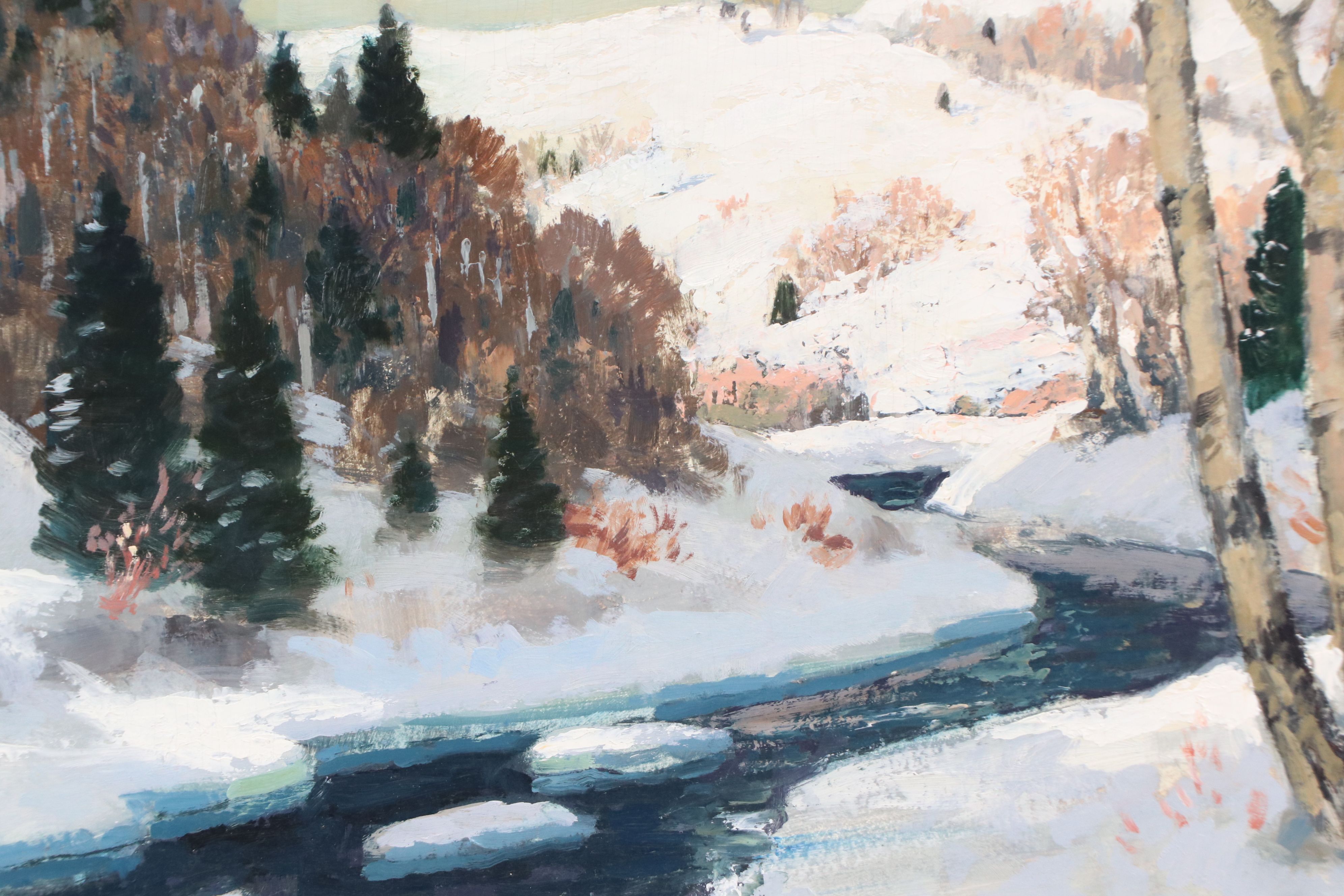 Richard Jack Oil Painting "Winter in the Laurentians, Quebec"