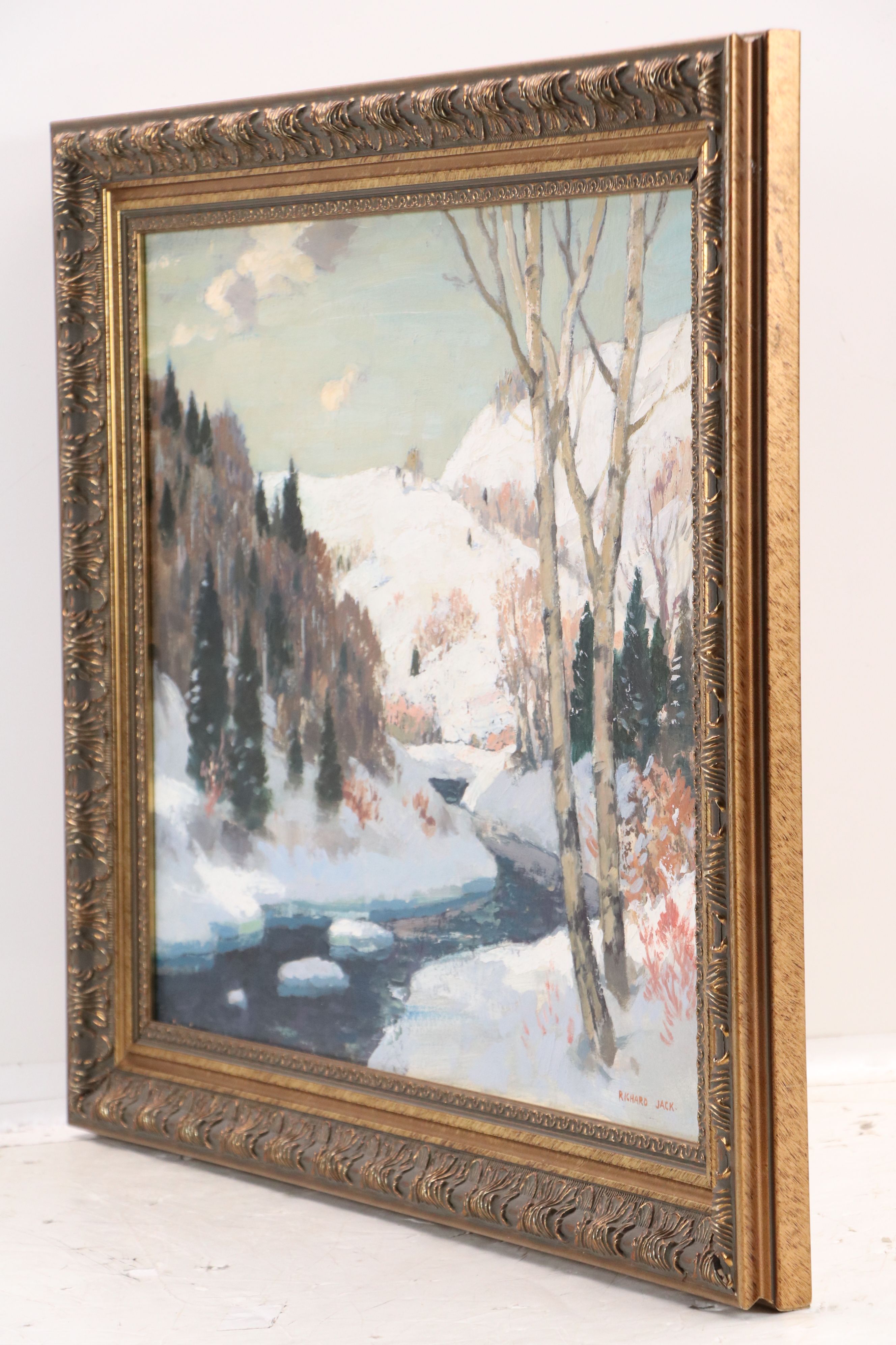 Richard Jack Oil Painting "Winter in the Laurentians, Quebec"
