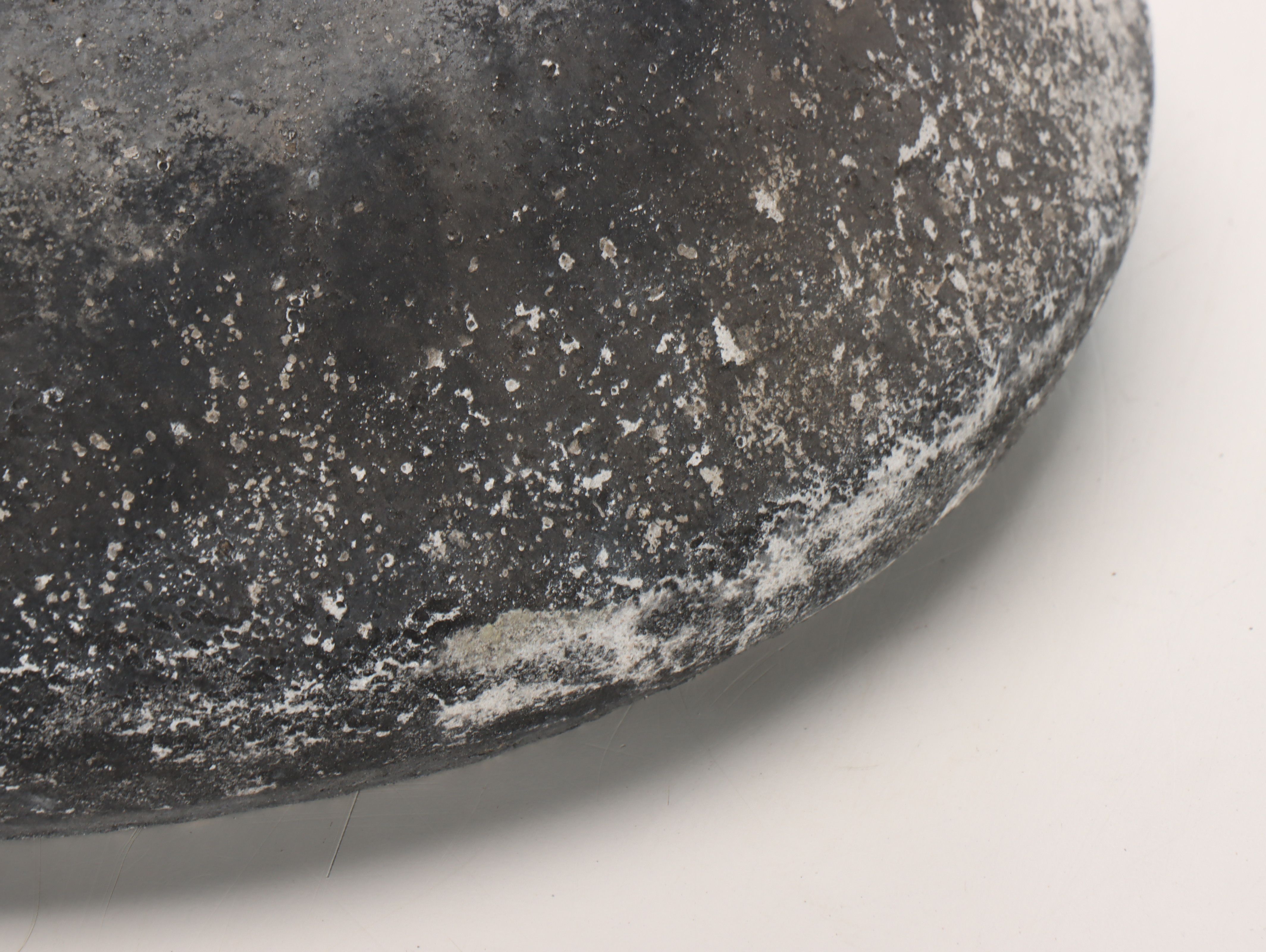 Black Finish Metal and Stone Bowls