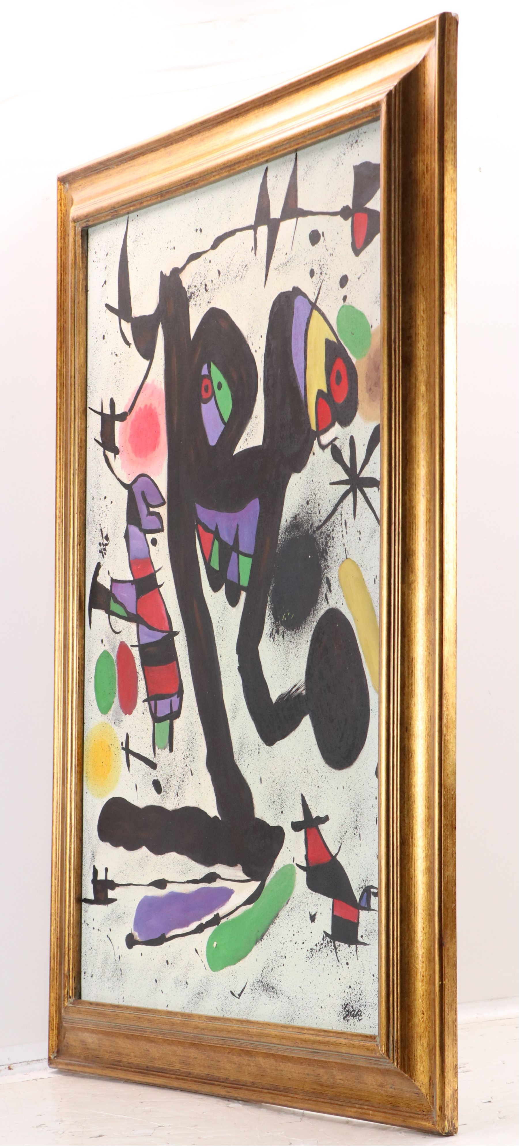 After Joan Miró Abstract Acrylic Painting