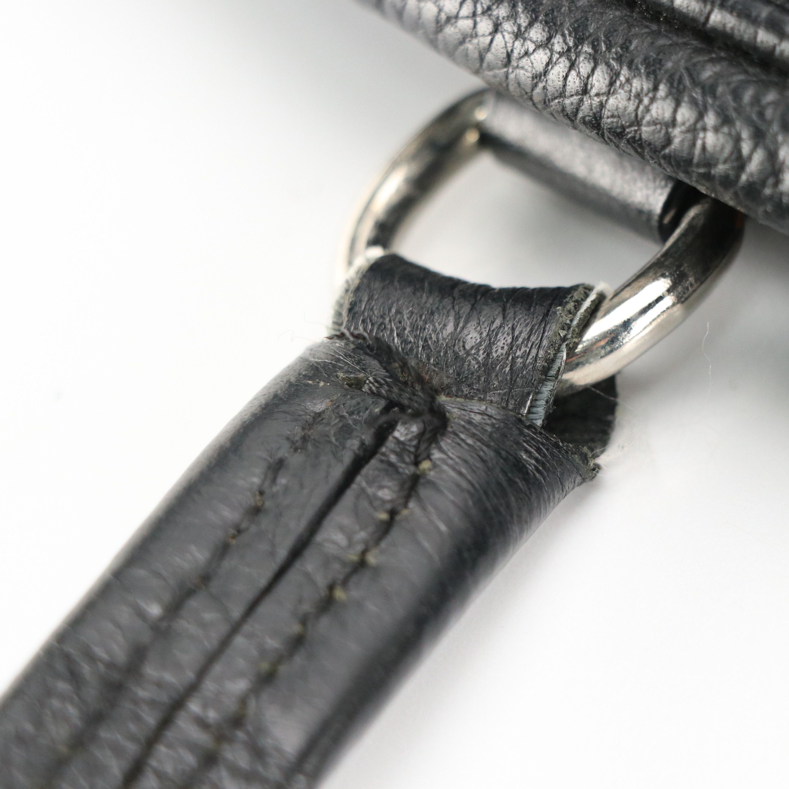 Prada Bauletto Shoulder Bag in Black Vitello Daino Leather