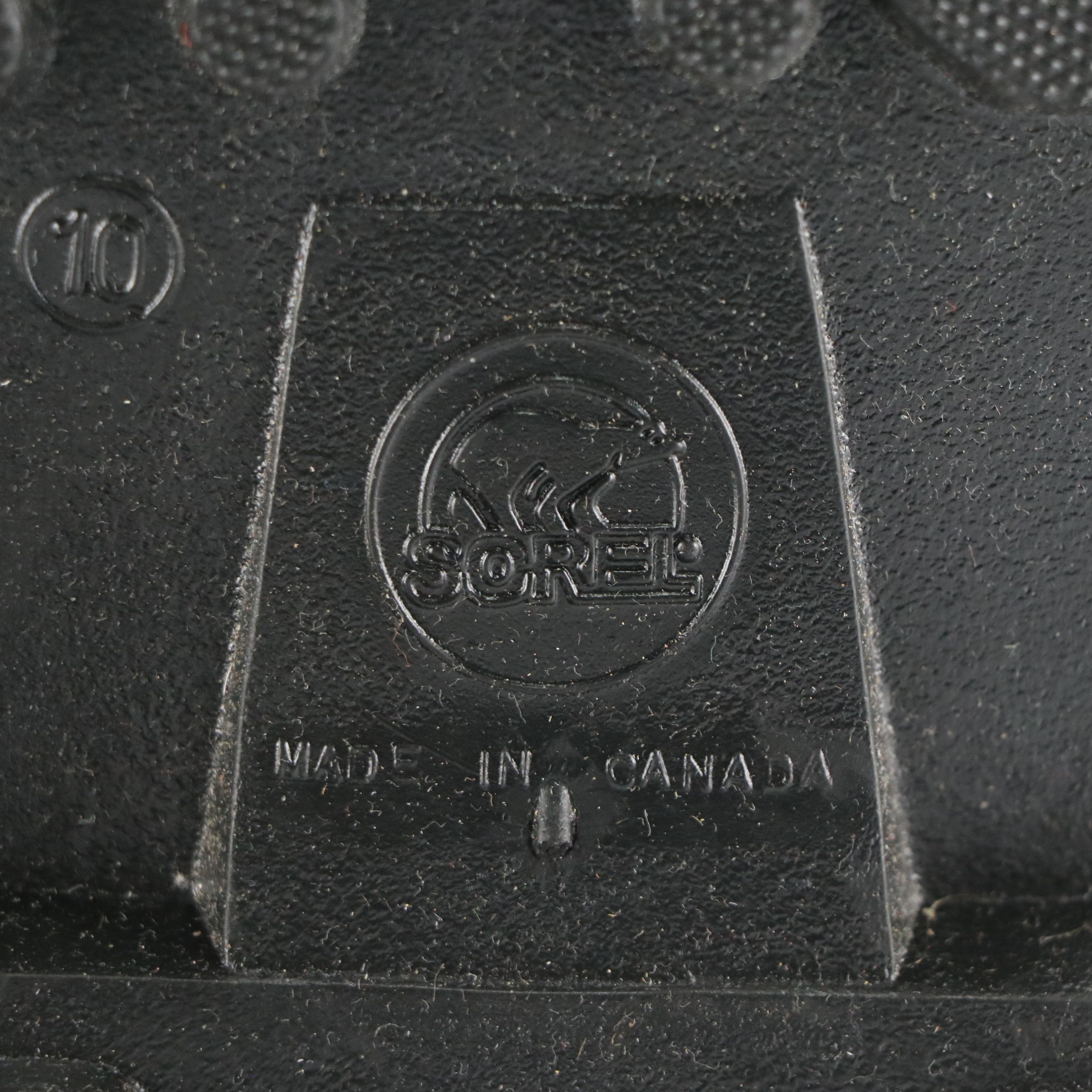 Men's Sorel "Badger" Black Rubber Weatherproof Boots, With Box