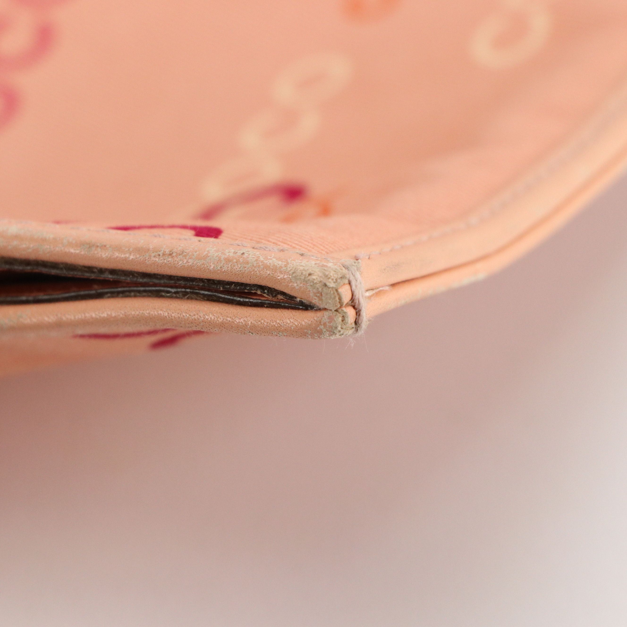 Chanel Pink Coco Logo Canvas Chain Link Tote Bag