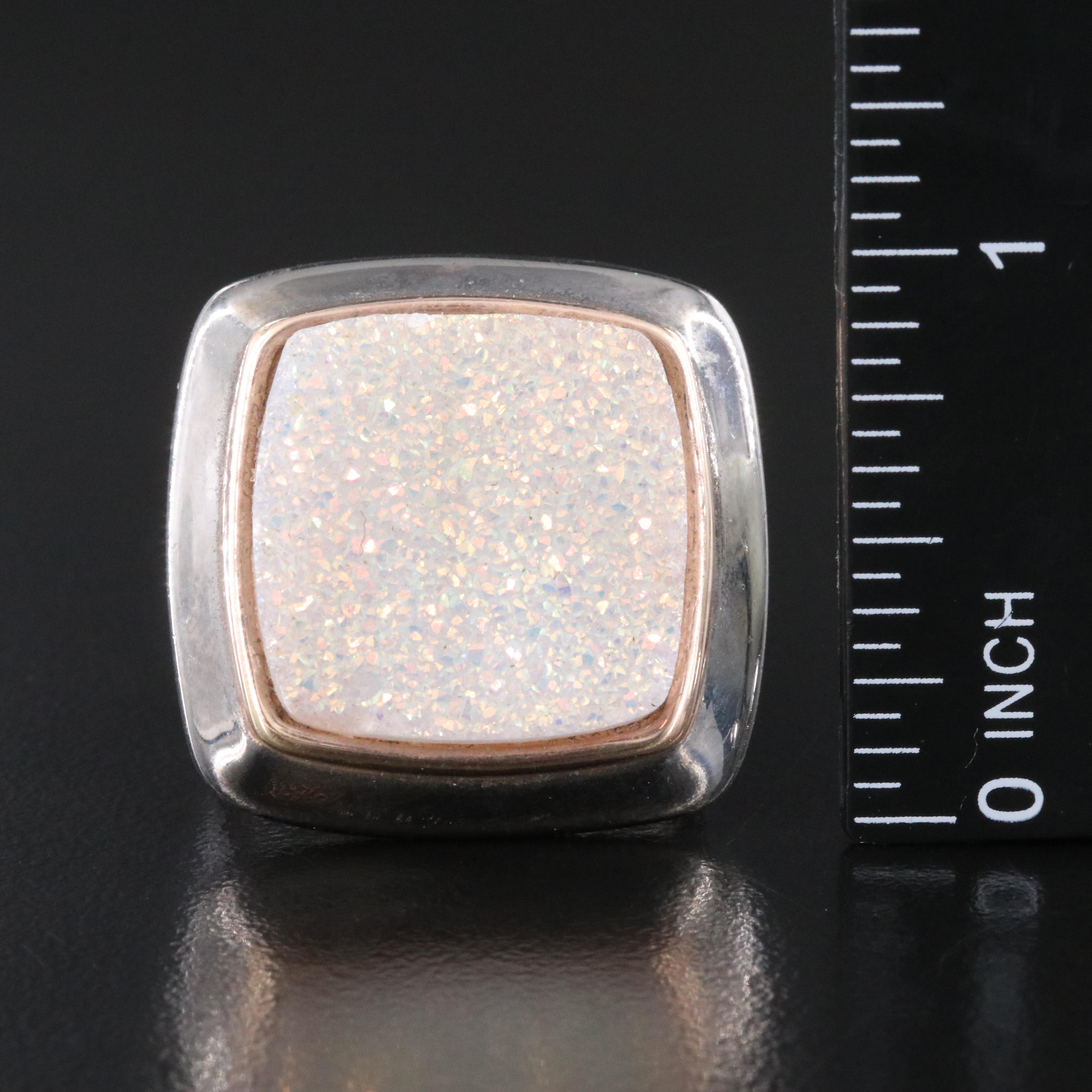 Sterling Druzy Ring