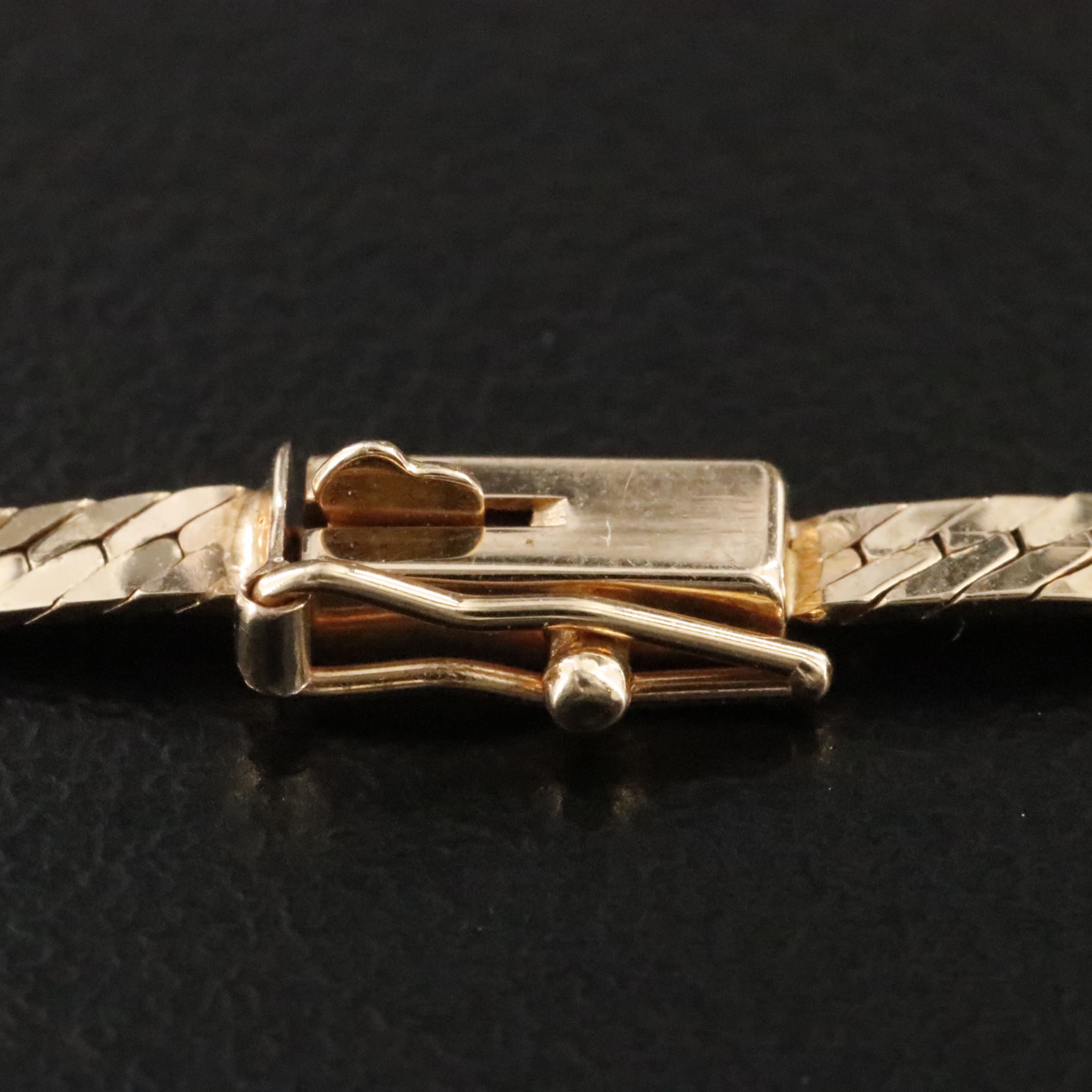 14K Lapis Lazuli and Diamond Contoured Bar Necklace