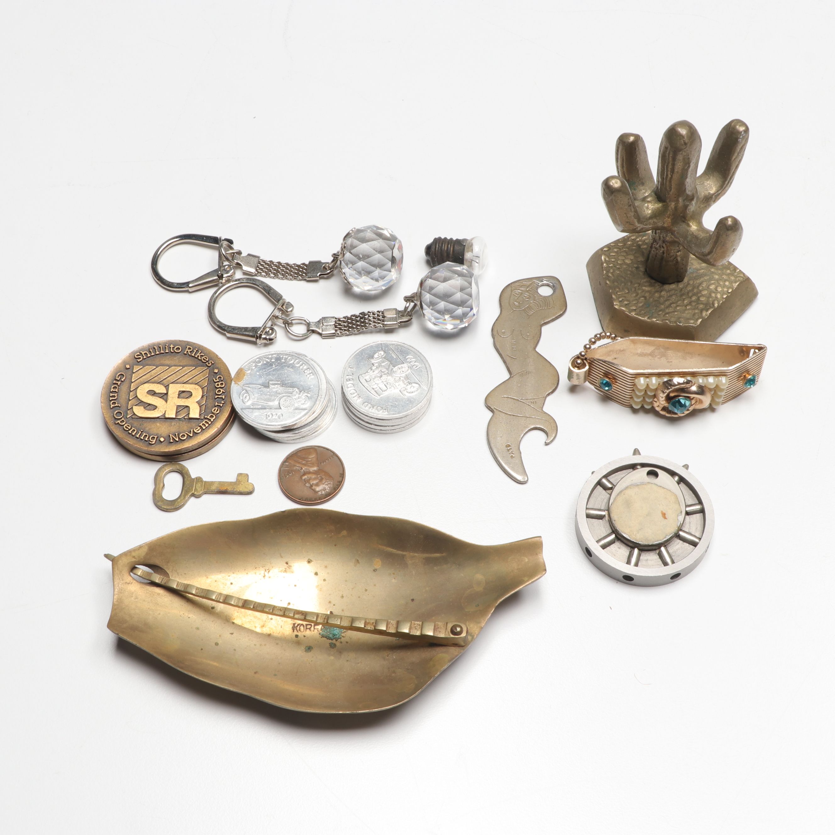 "Oliver Twist" Faux Book Box with Sculptures, Bookends and More Office Décor