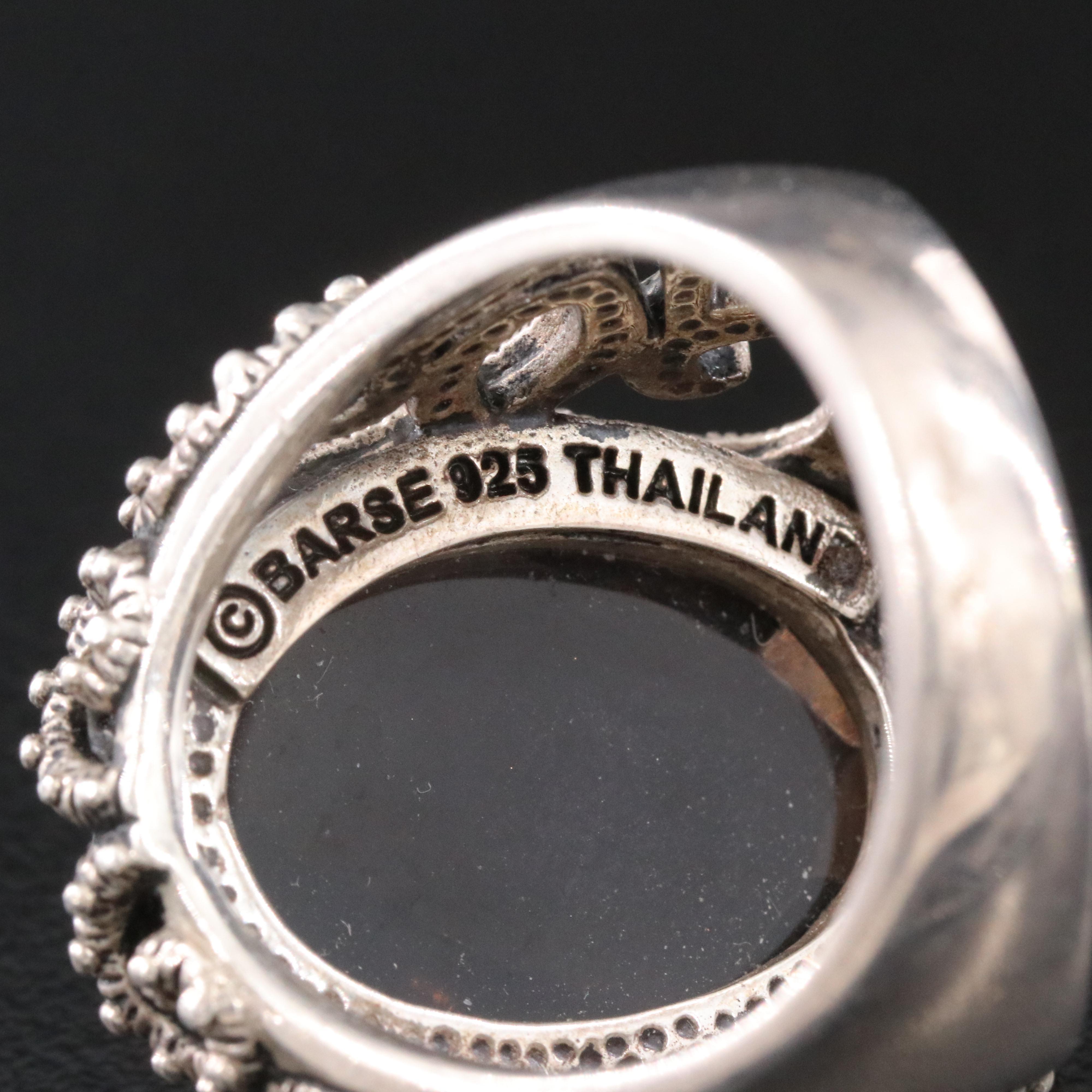 Barse Sterling Smoky Quartz Ring